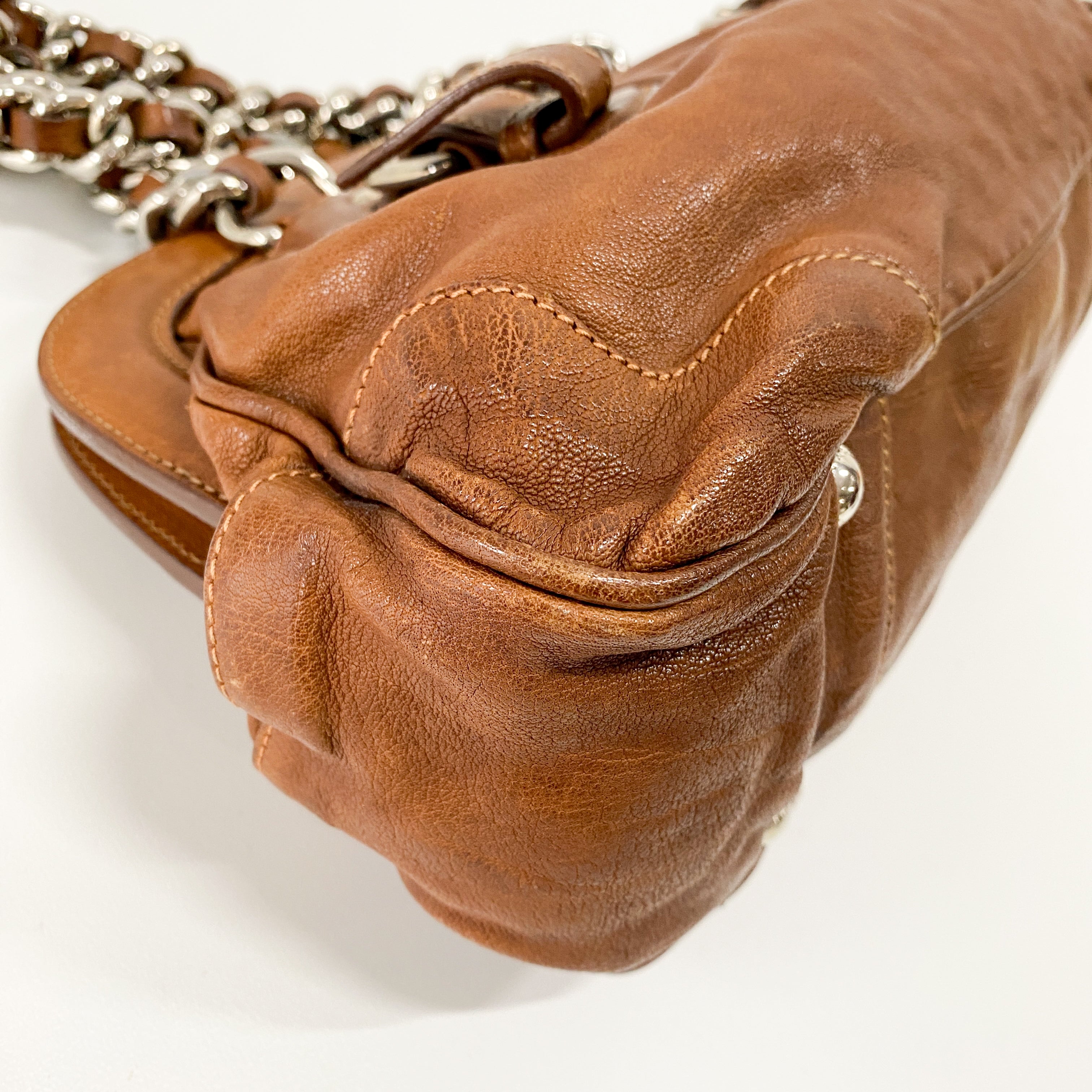 Brown Leather Shoulder Bag