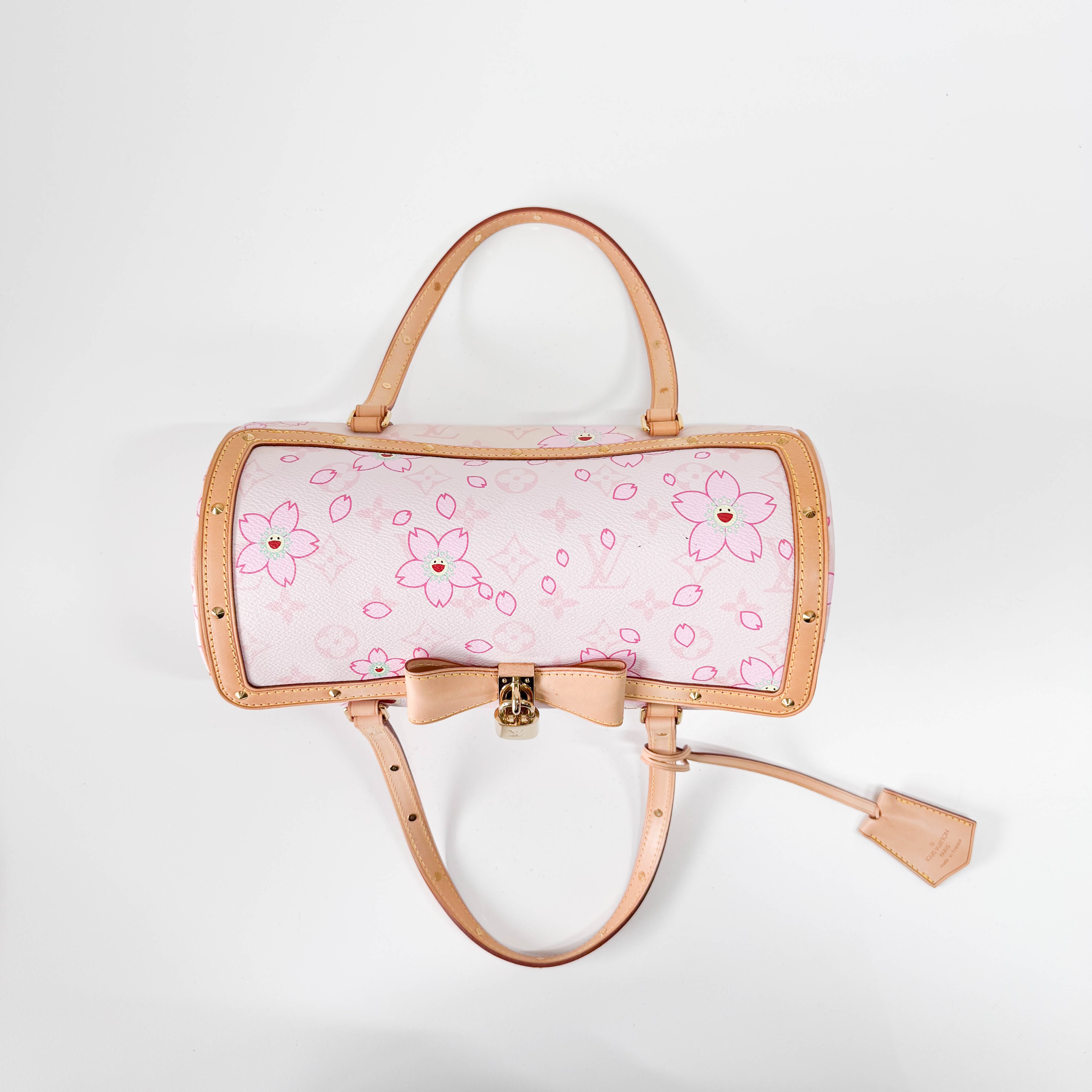 Takashi Murakami Monogram Cherry Blossom Papillon 26 Shoulder Bag