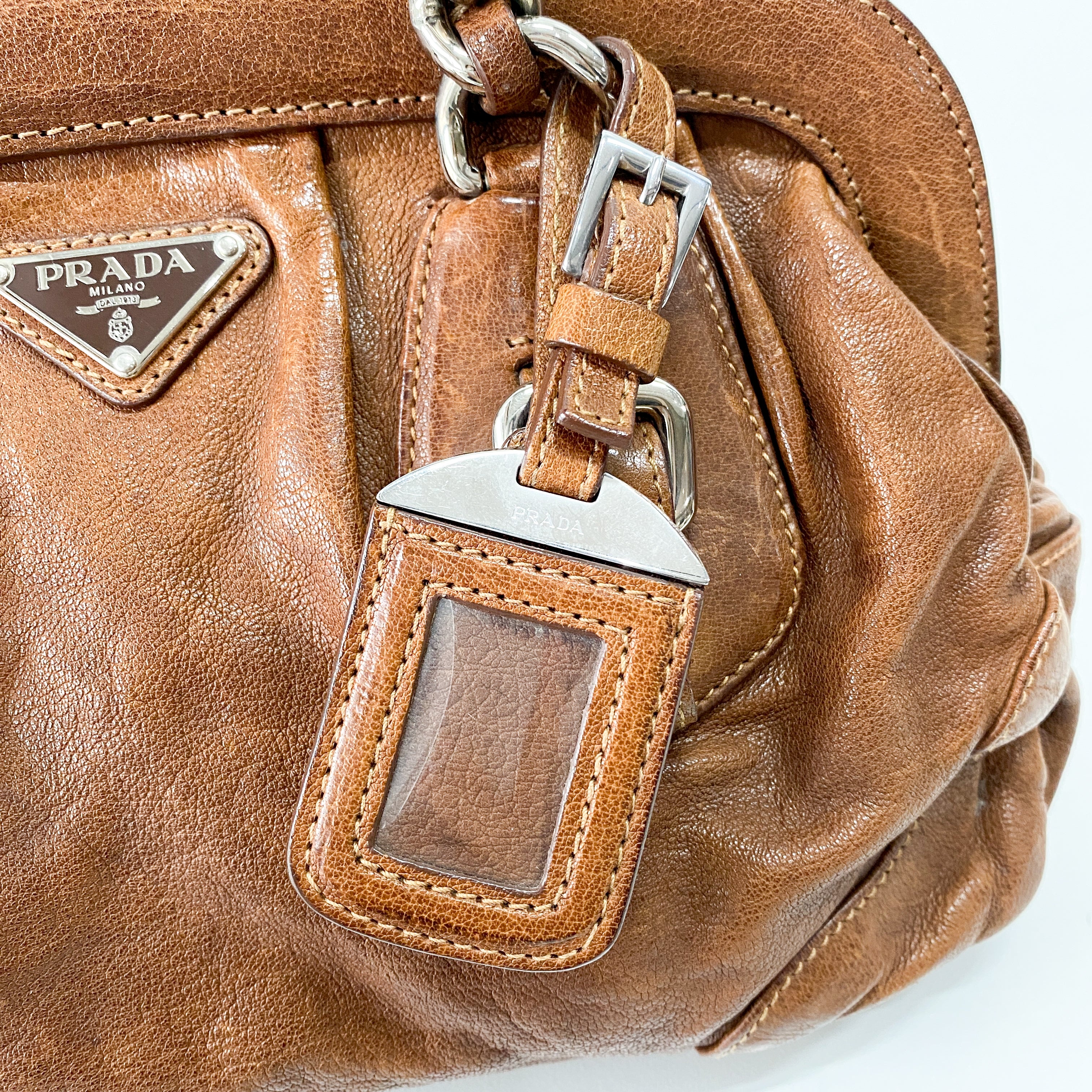Brown Leather Shoulder Bag