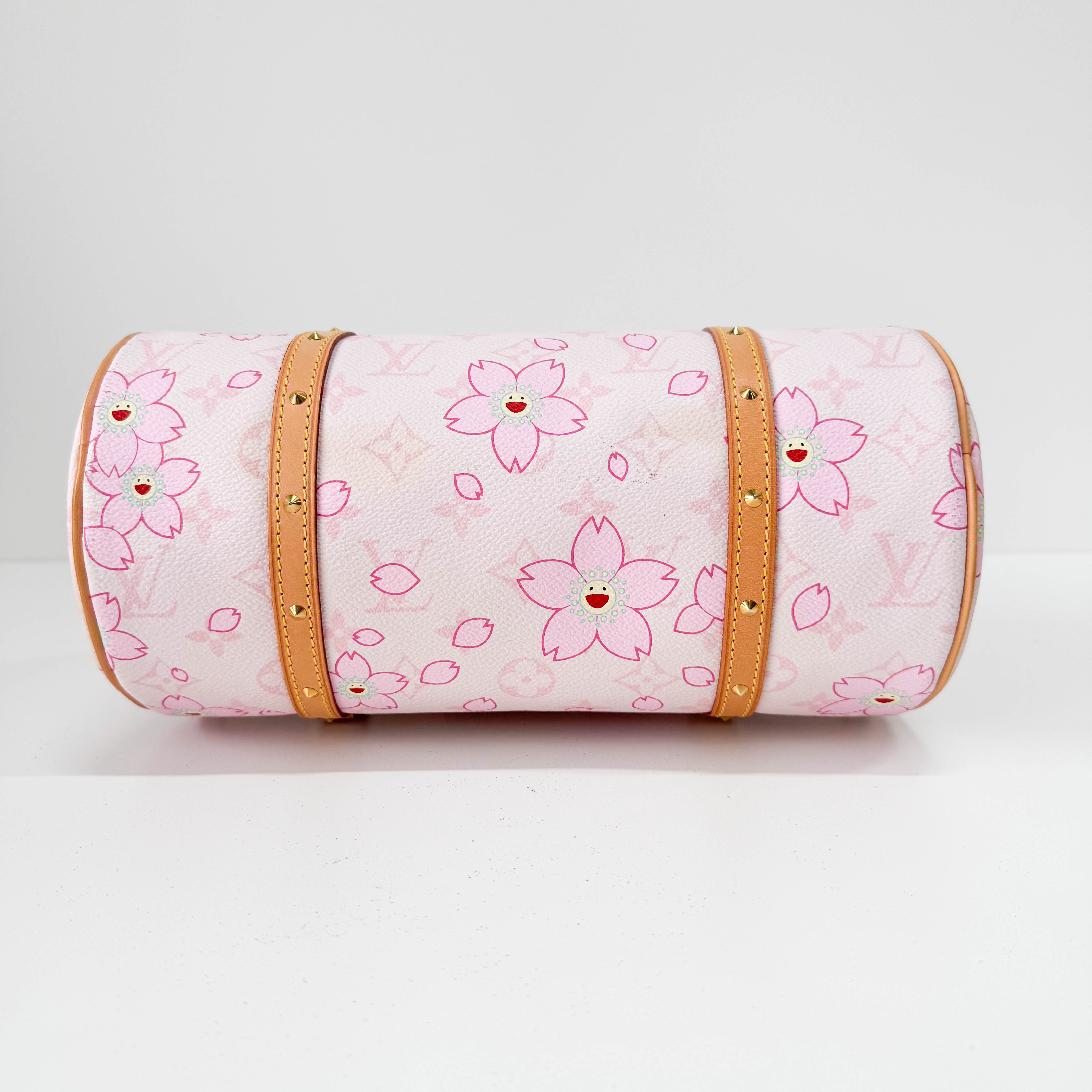 Takashi Murakami Monogram Cherry Blossom Papillon 26 Shoulder Bag