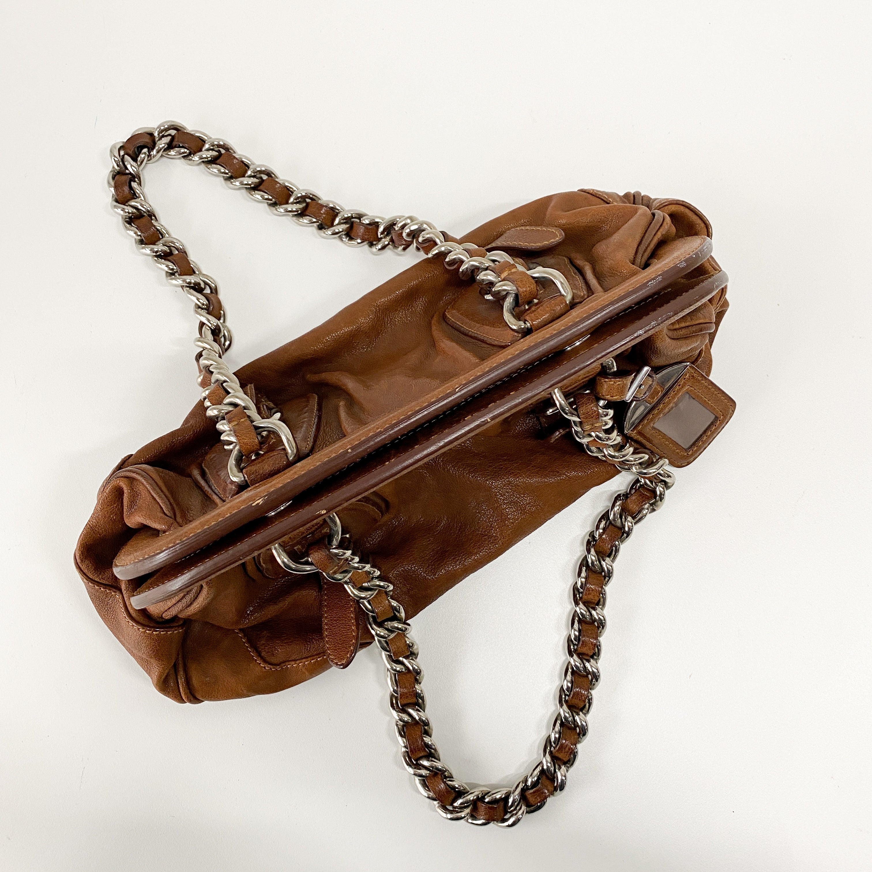 Brown Leather Shoulder Bag