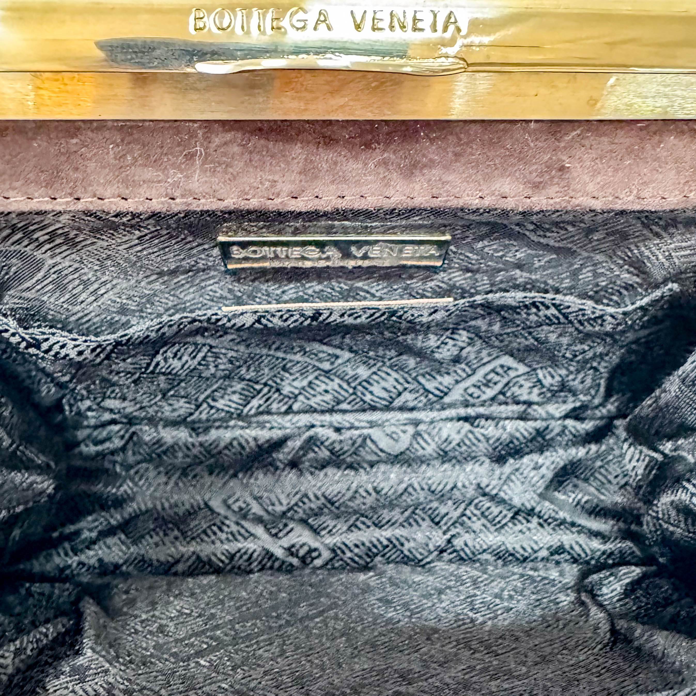 Brown Suede Embroidered Hnadbag