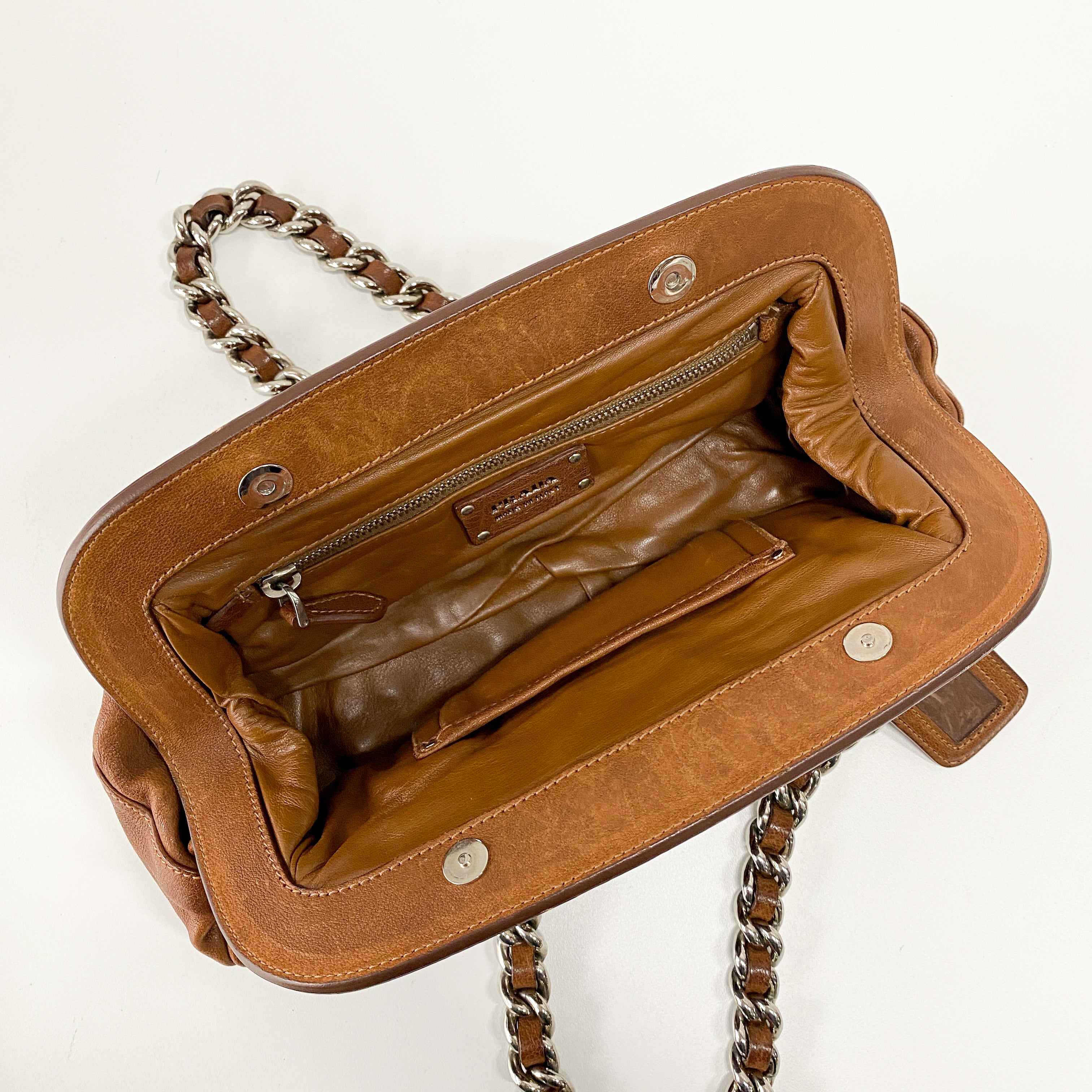 Brown Leather Shoulder Bag