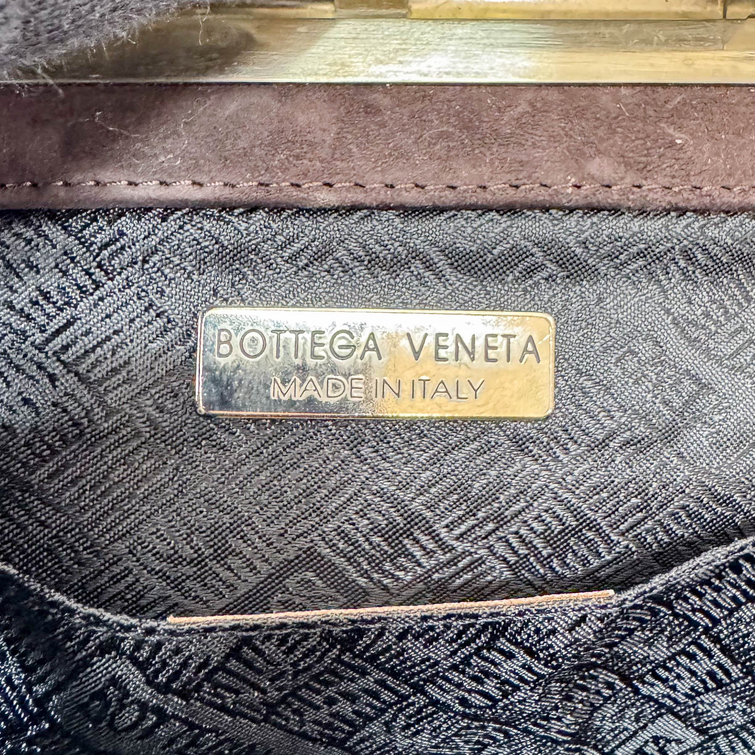 Brown Suede Embroidered Hnadbag