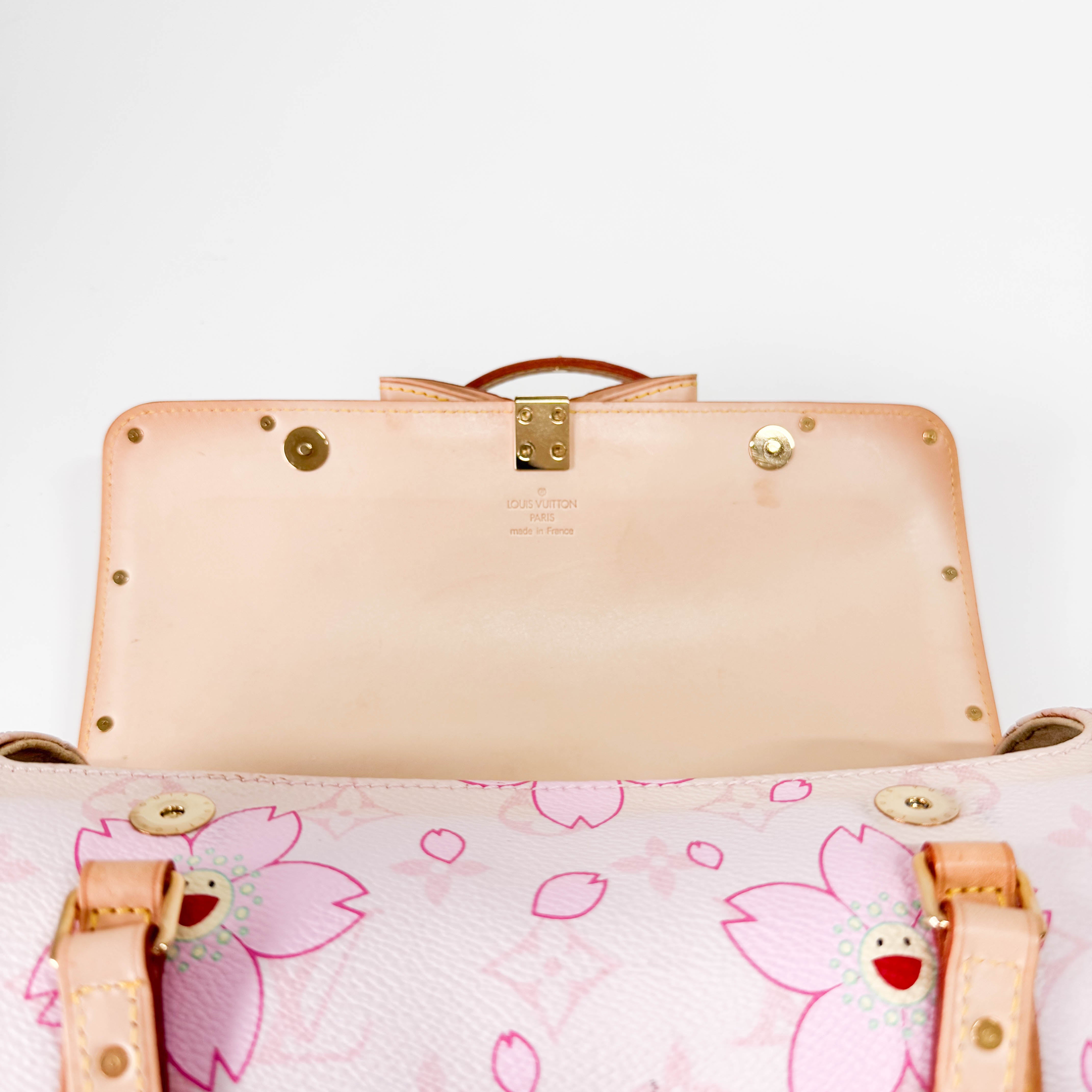 Takashi Murakami Monogram Cherry Blossom Papillon 26 Shoulder Bag