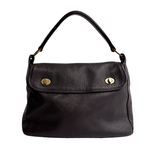 Archive Brown Leather Shoulder Bag