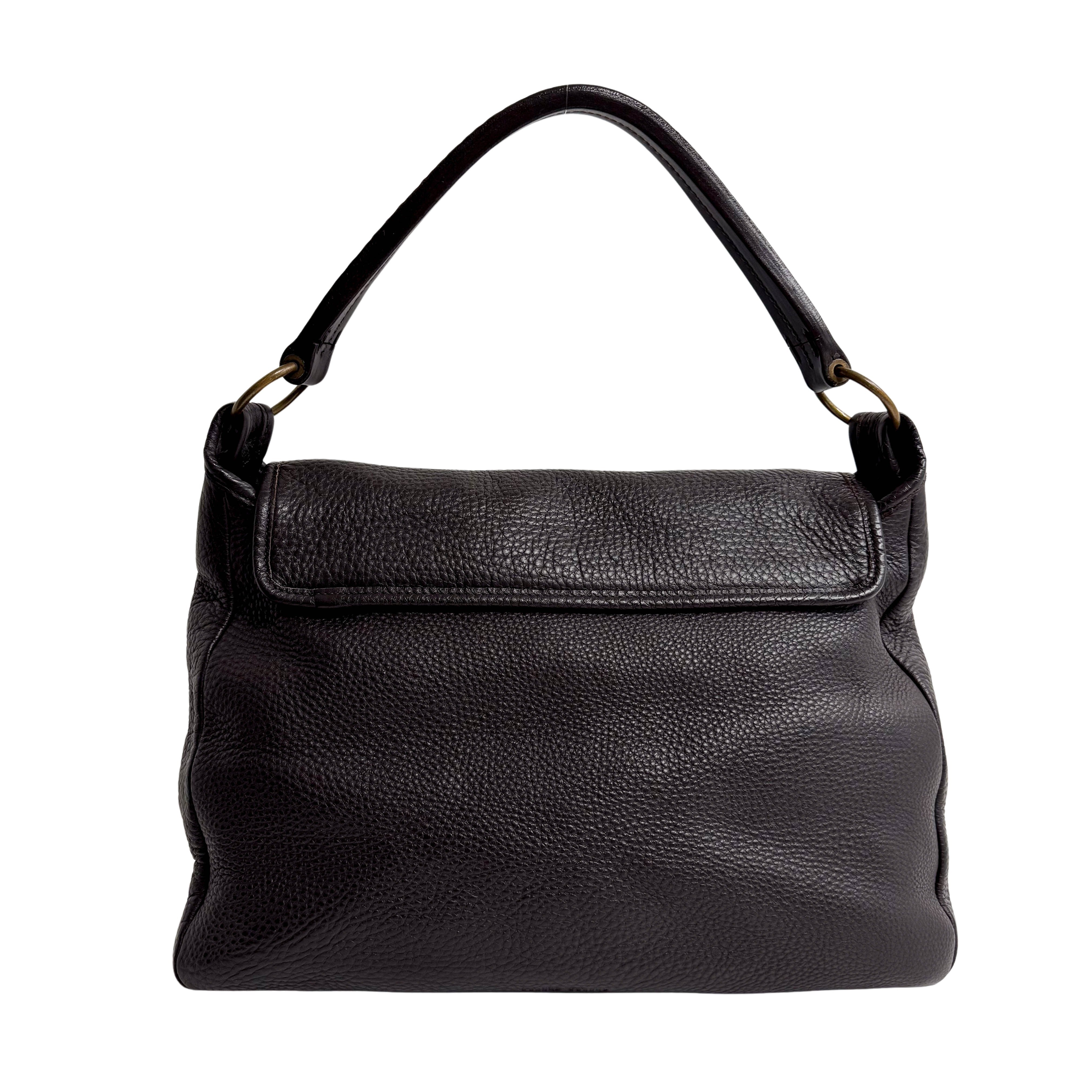 Archive Brown Leather Shoulder Bag