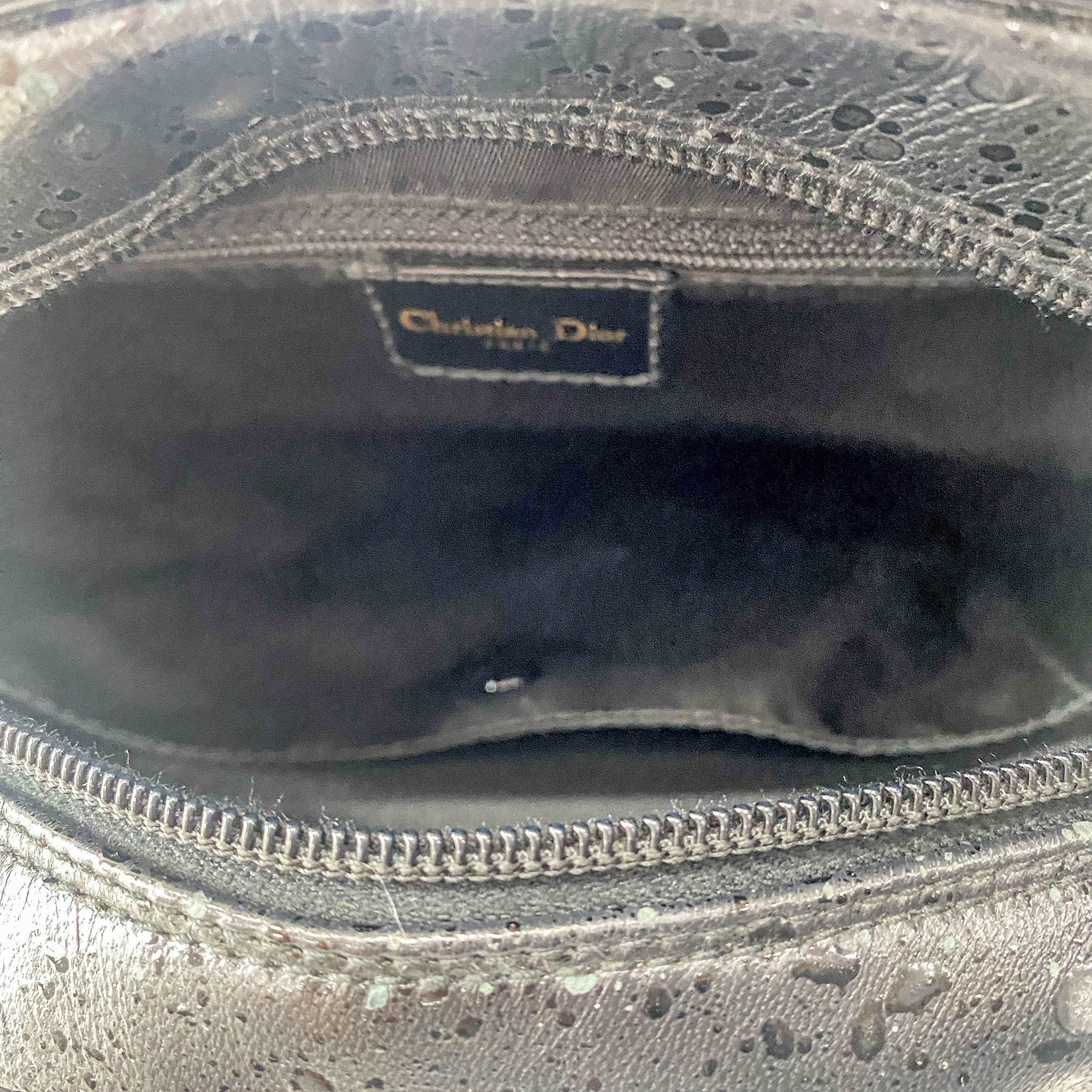 Mini Sadle Bowler Black Leather Bag