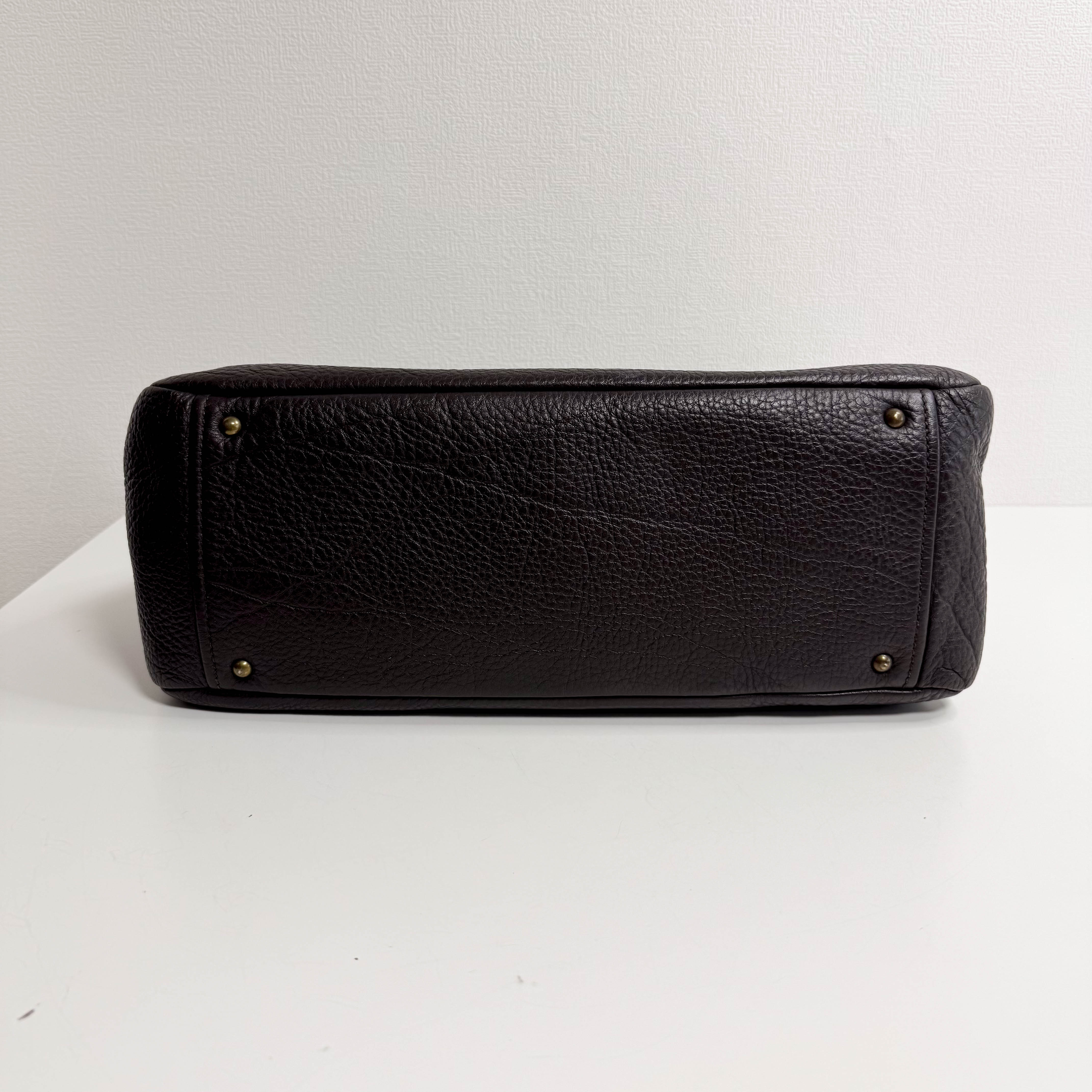 Archive Brown Leather Shoulder Bag