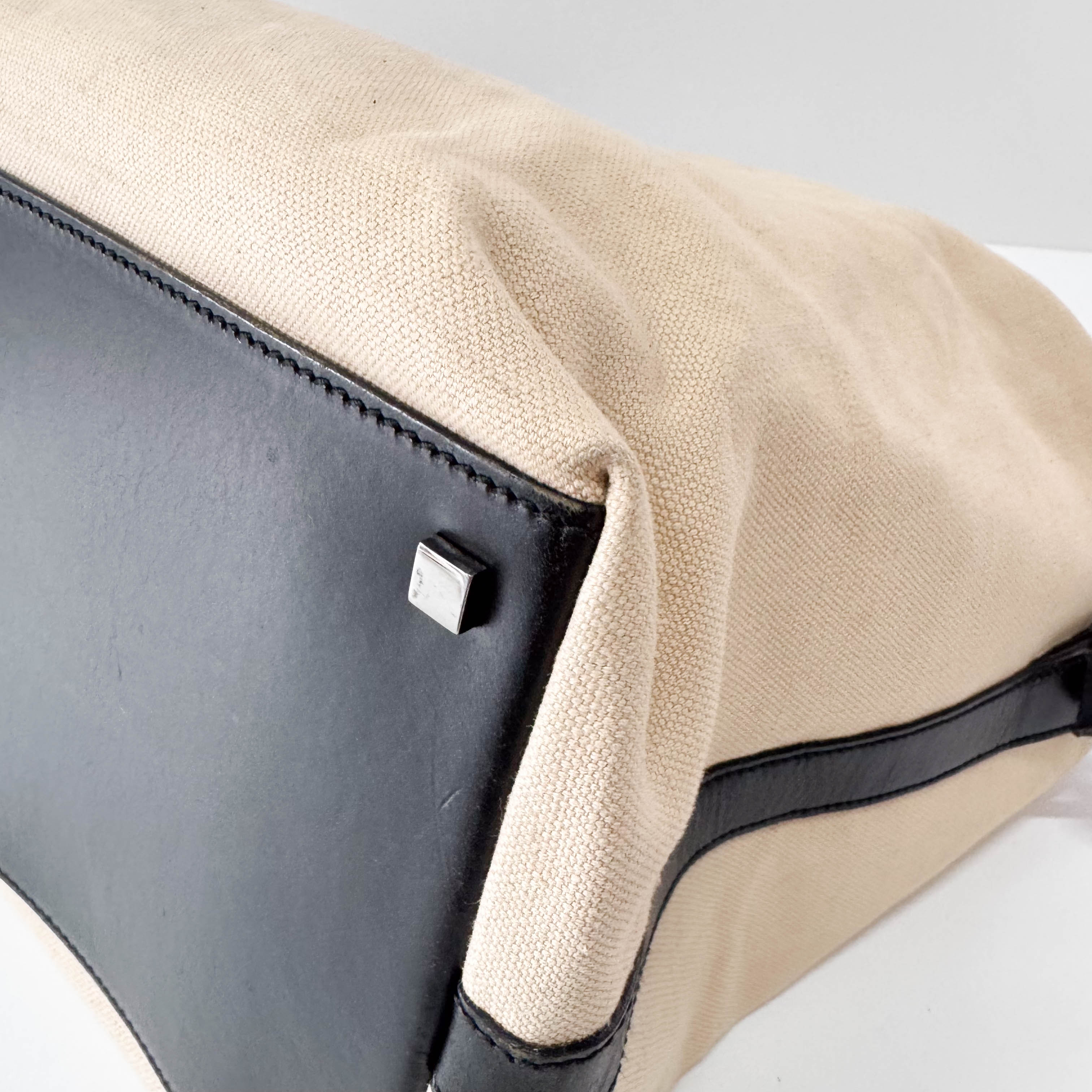 Cotton Canvas Hobo Large Shoulder Bag