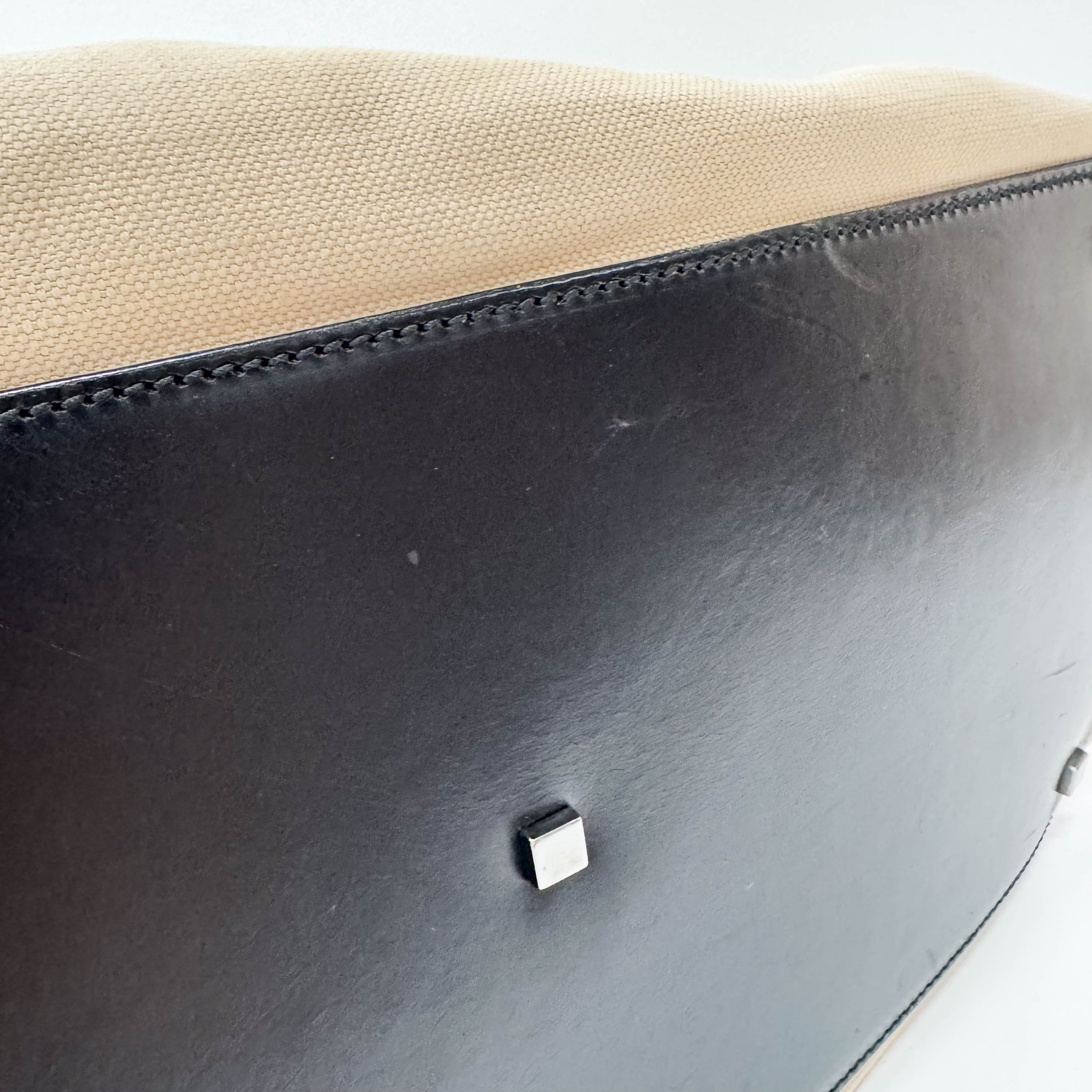 Cotton Canvas Hobo Large Shoulder Bag