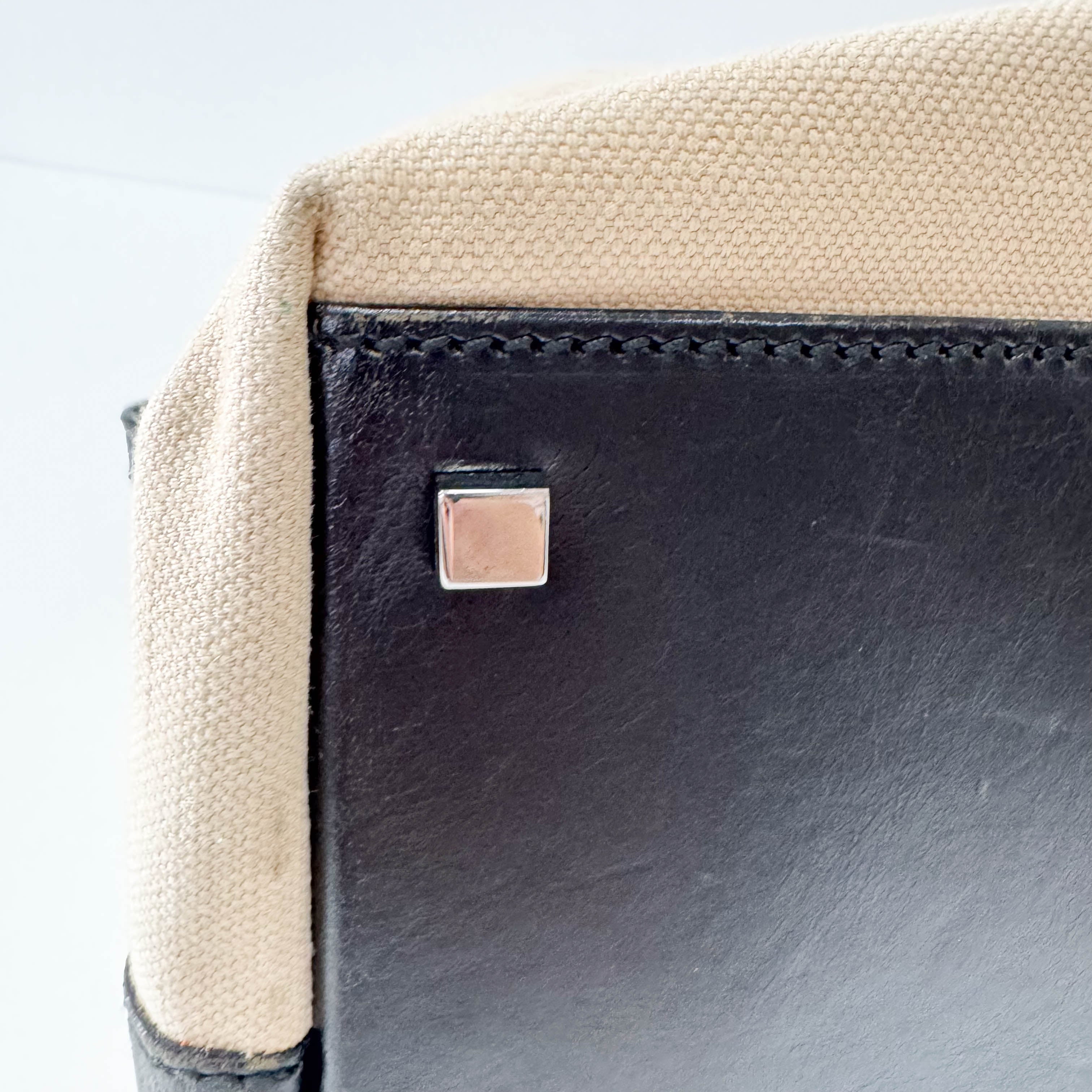 Cotton Canvas Hobo Large Shoulder Bag