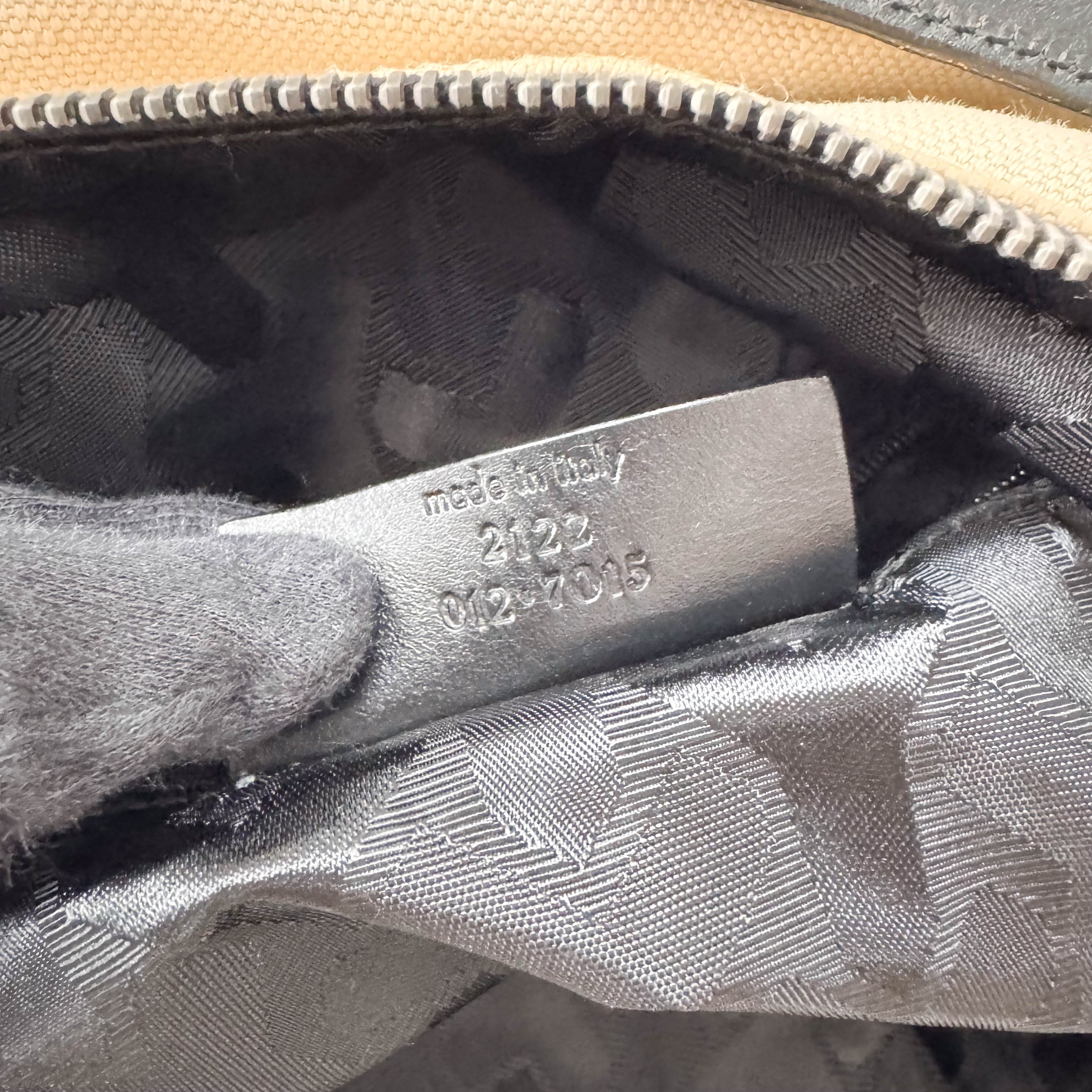 Cotton Canvas Hobo Large Shoulder Bag