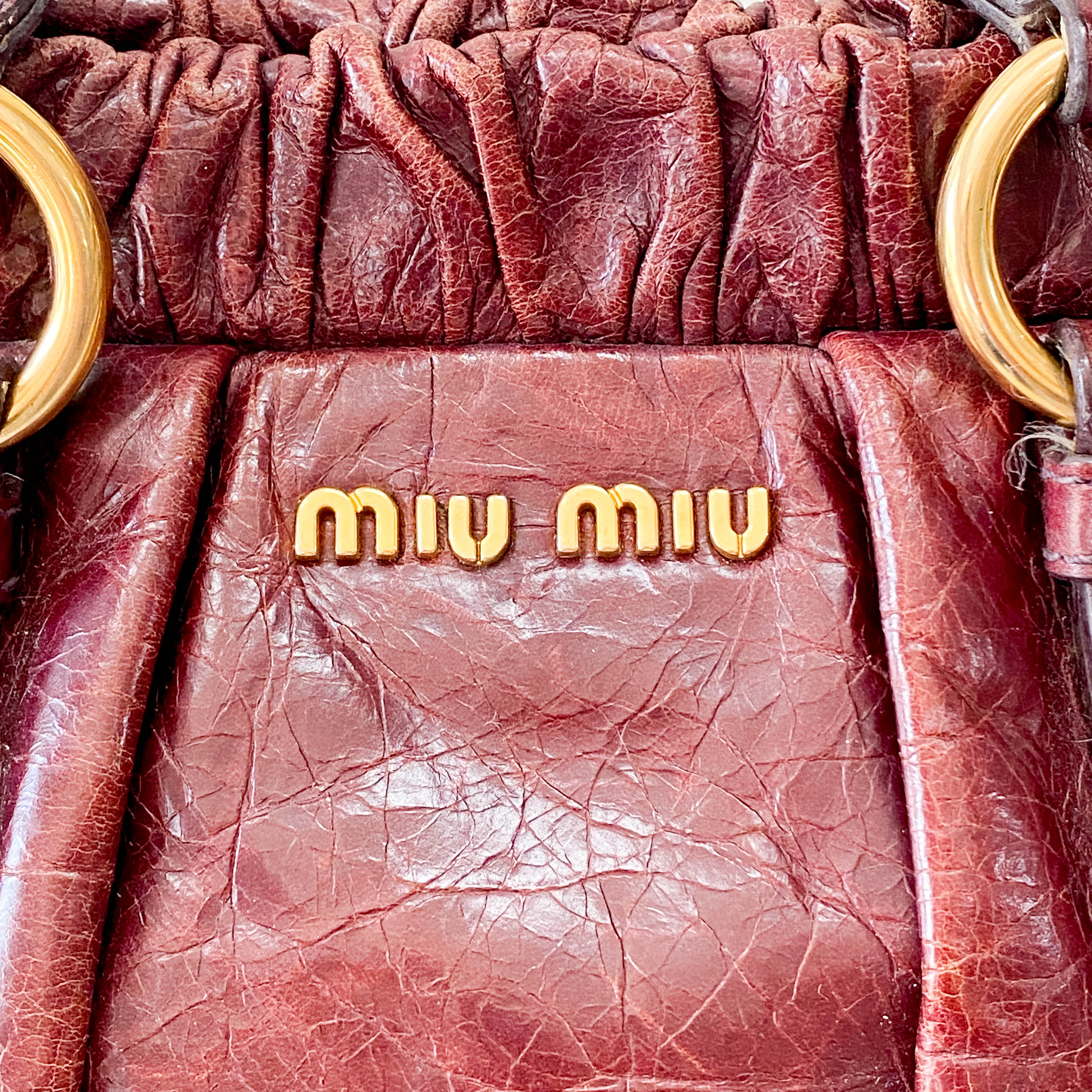 Vitello Burgundy Calfskin Handbag