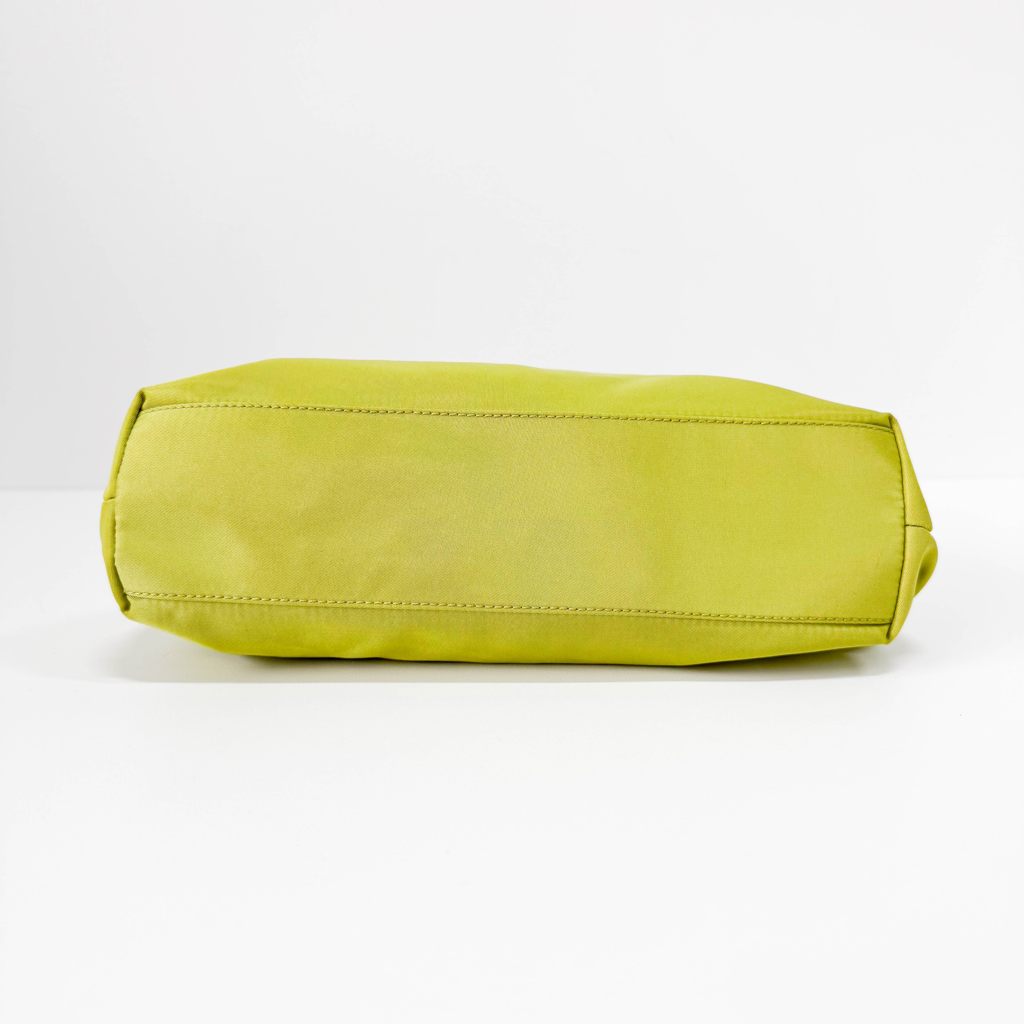 Green Nylon Shoulder Bag