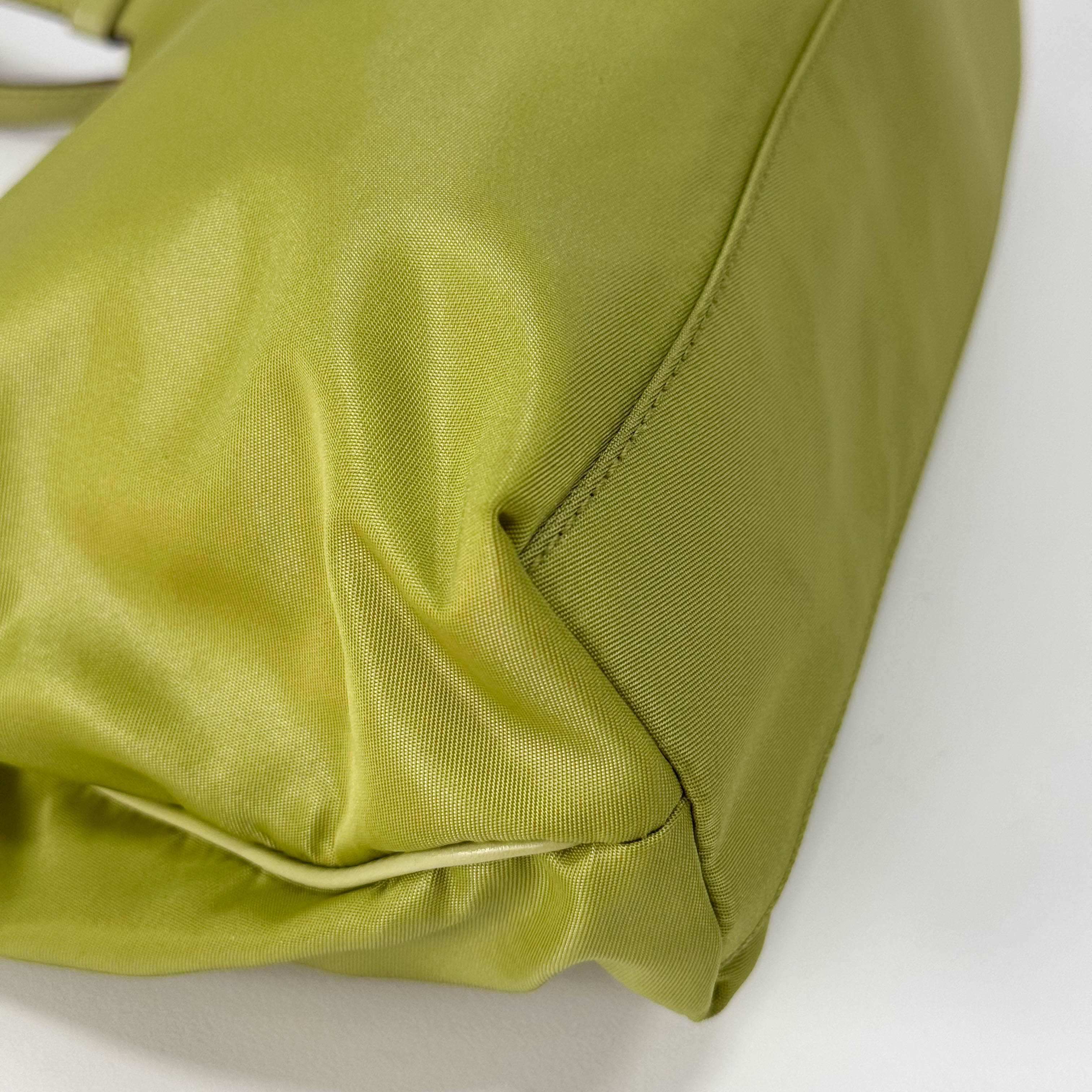 Green Nylon Shoulder Bag