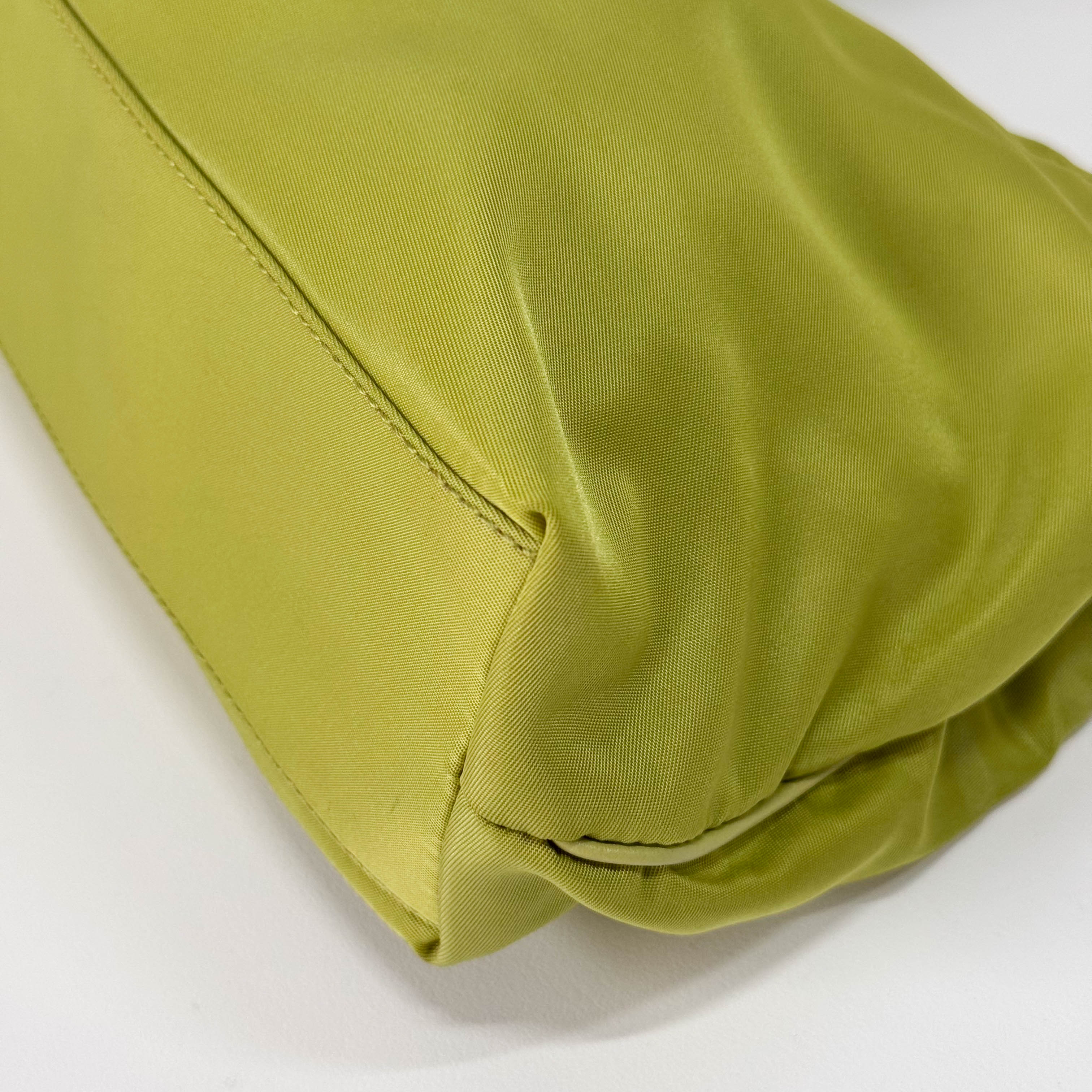 Green Nylon Shoulder Bag
