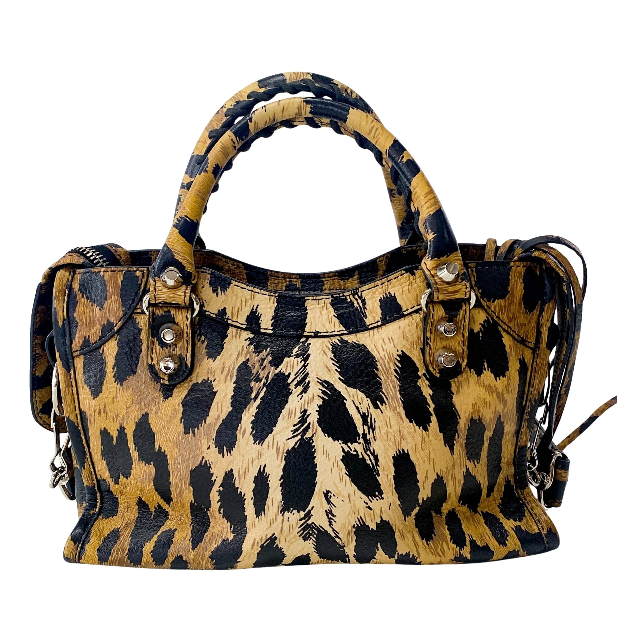 Mini Le City Animal Print Leather Bag