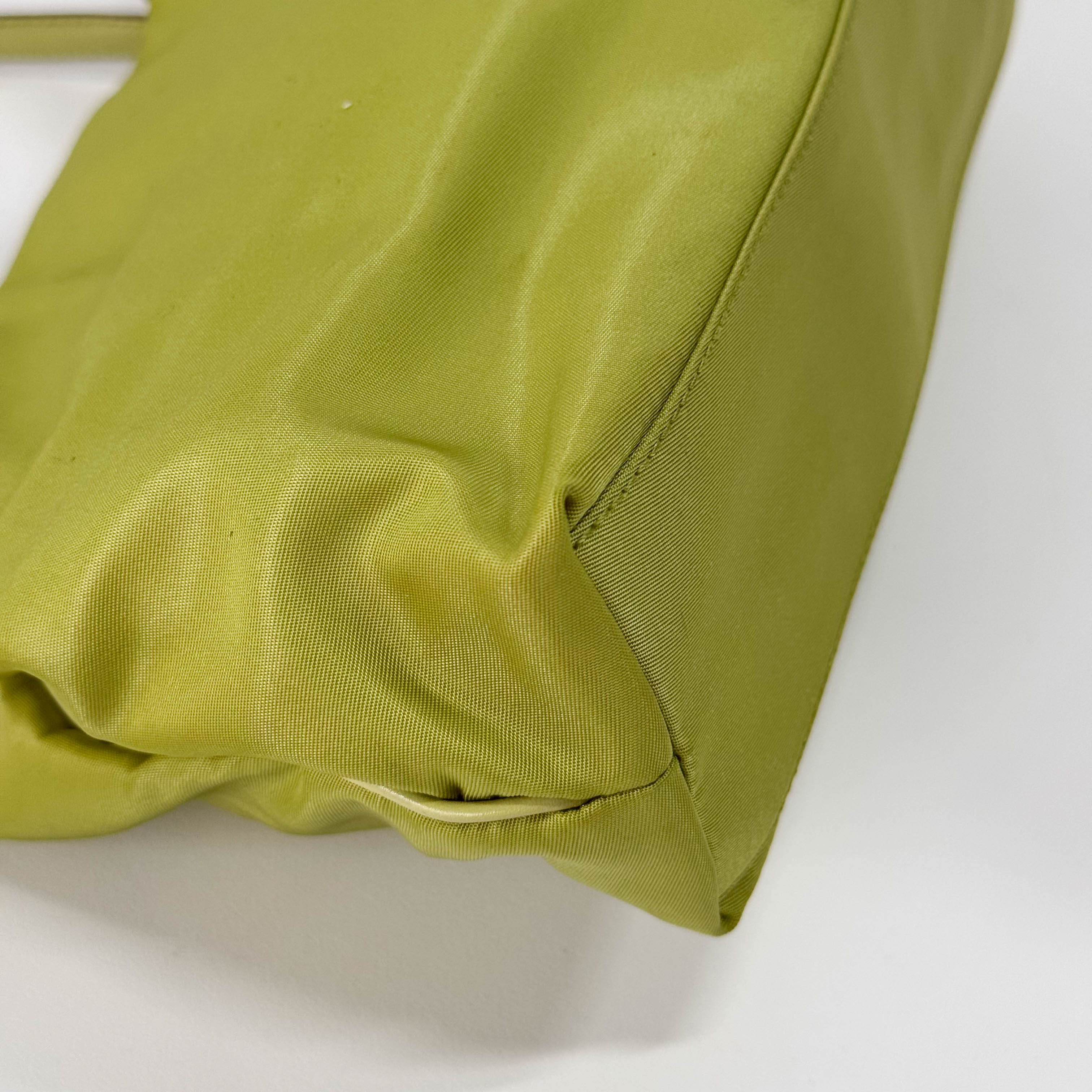 Green Nylon Shoulder Bag