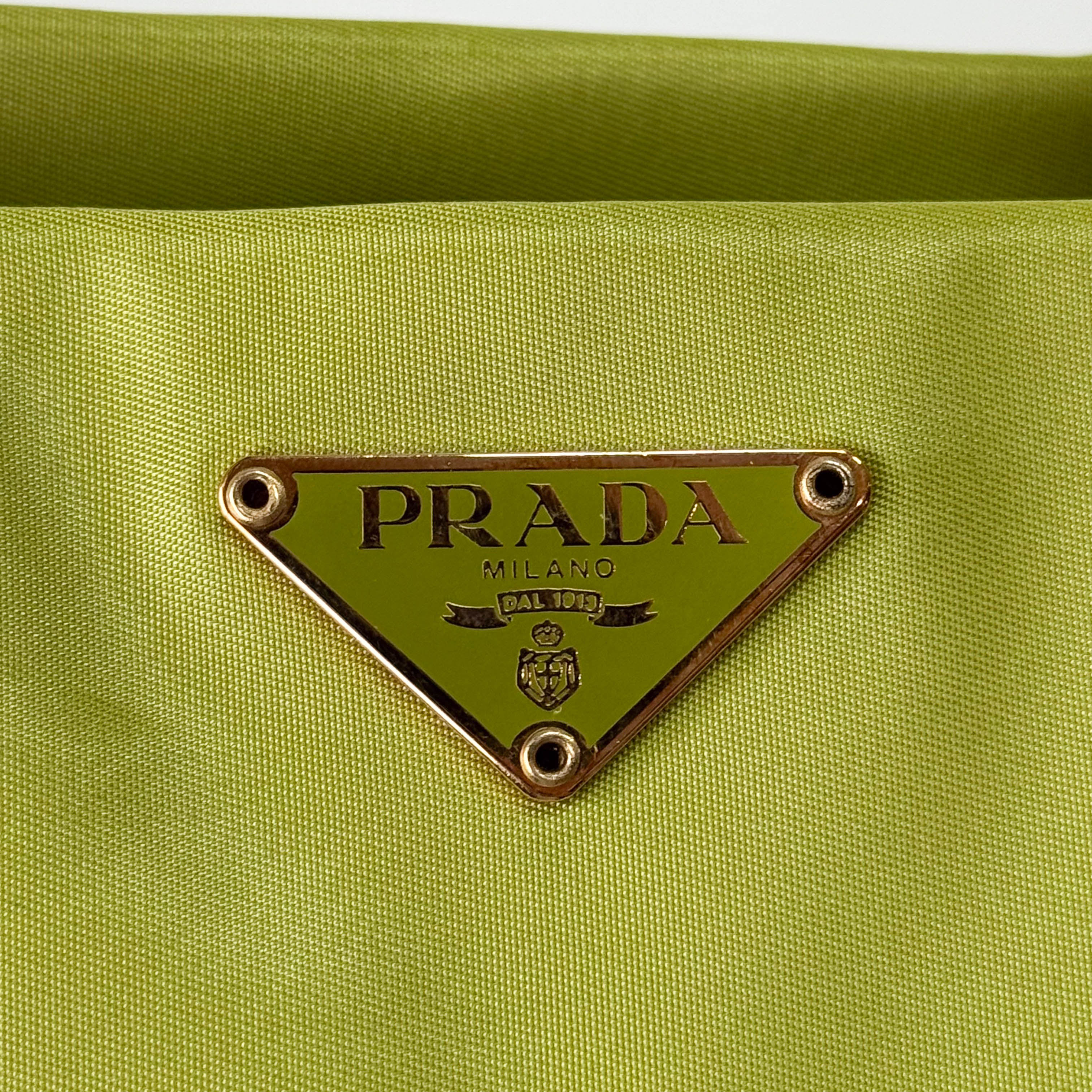 Green Nylon Shoulder Bag