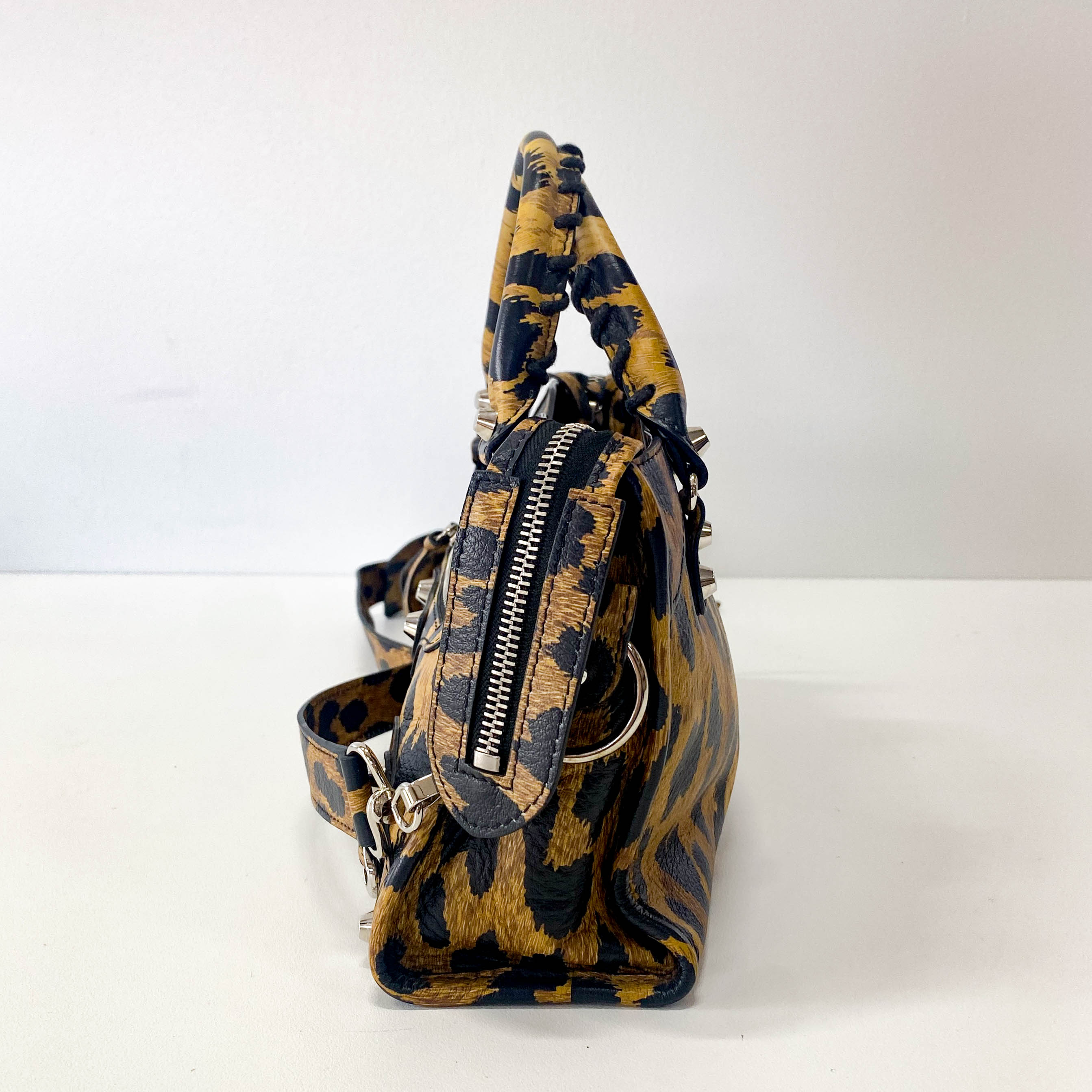 Mini Le City Animal Print Leather Bag