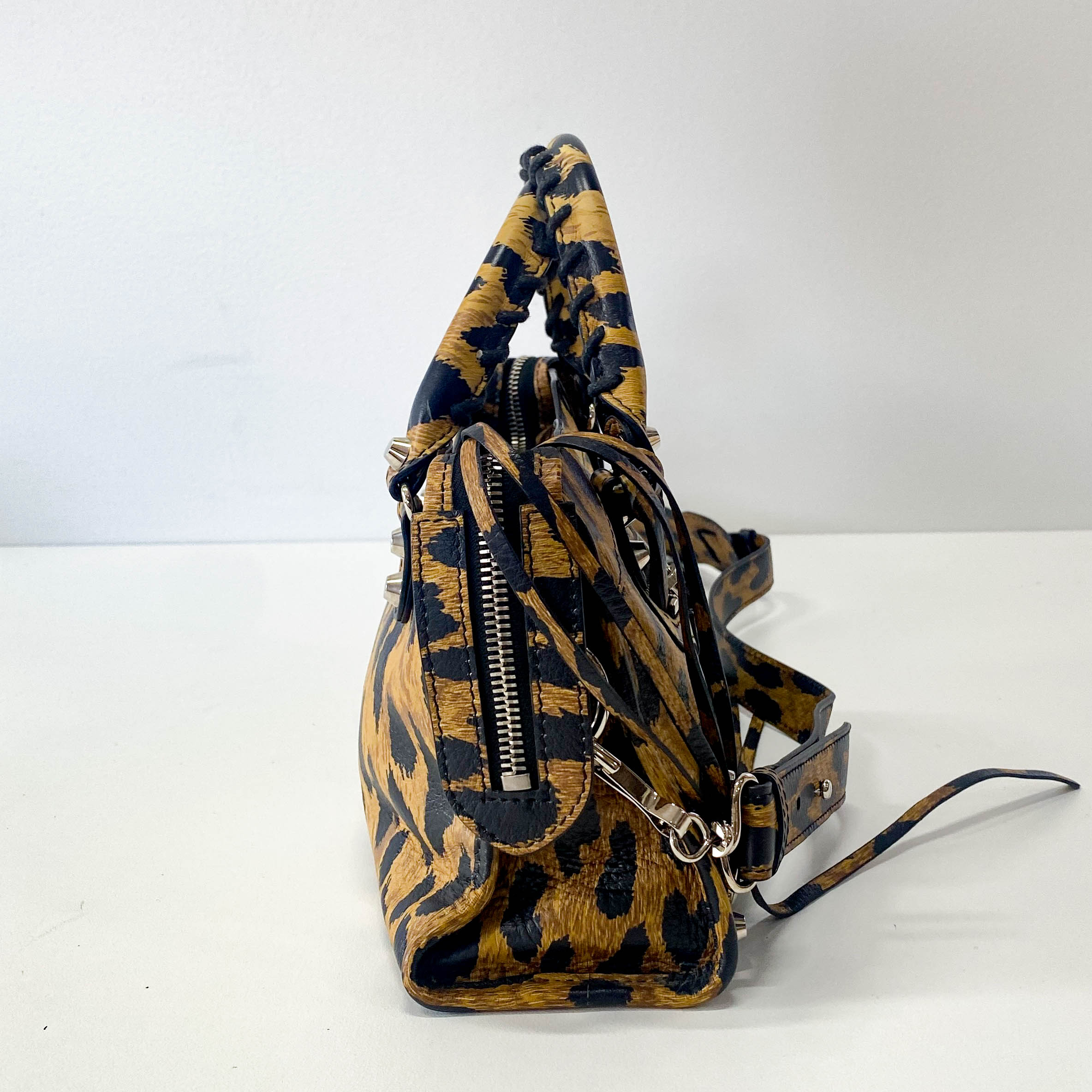 Mini Le City Animal Print Leather Bag