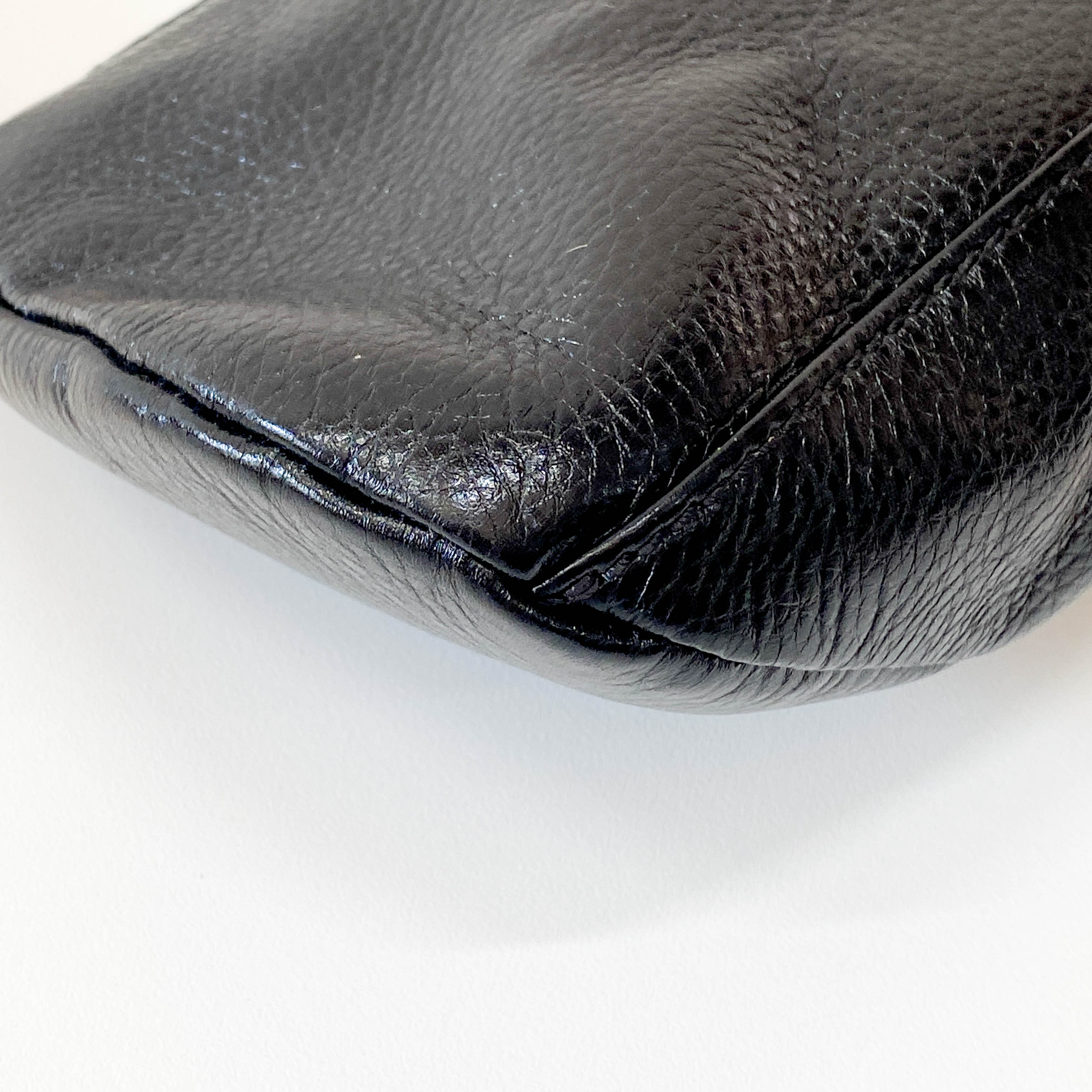 Black Leather Shoulder Bag