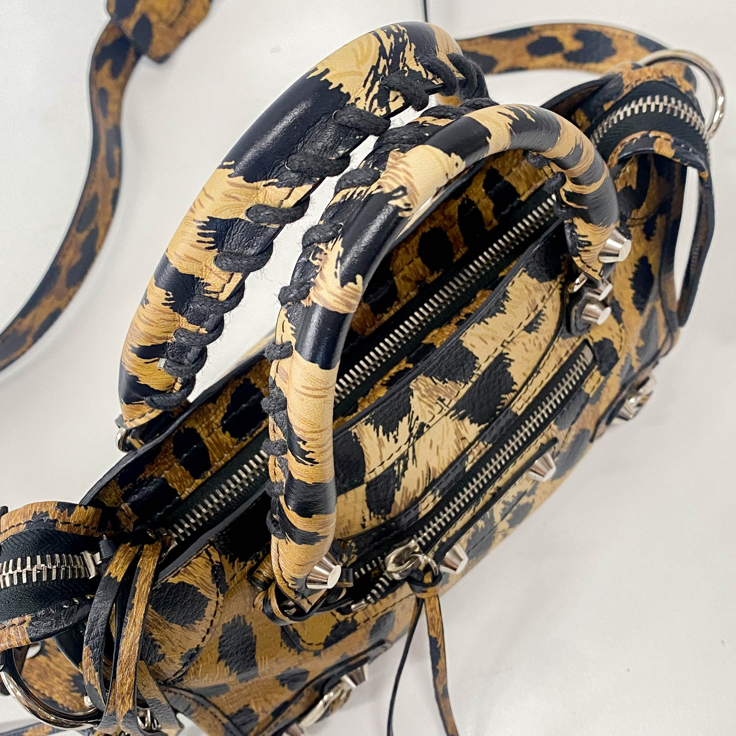 Mini Le City Animal Print Leather Bag