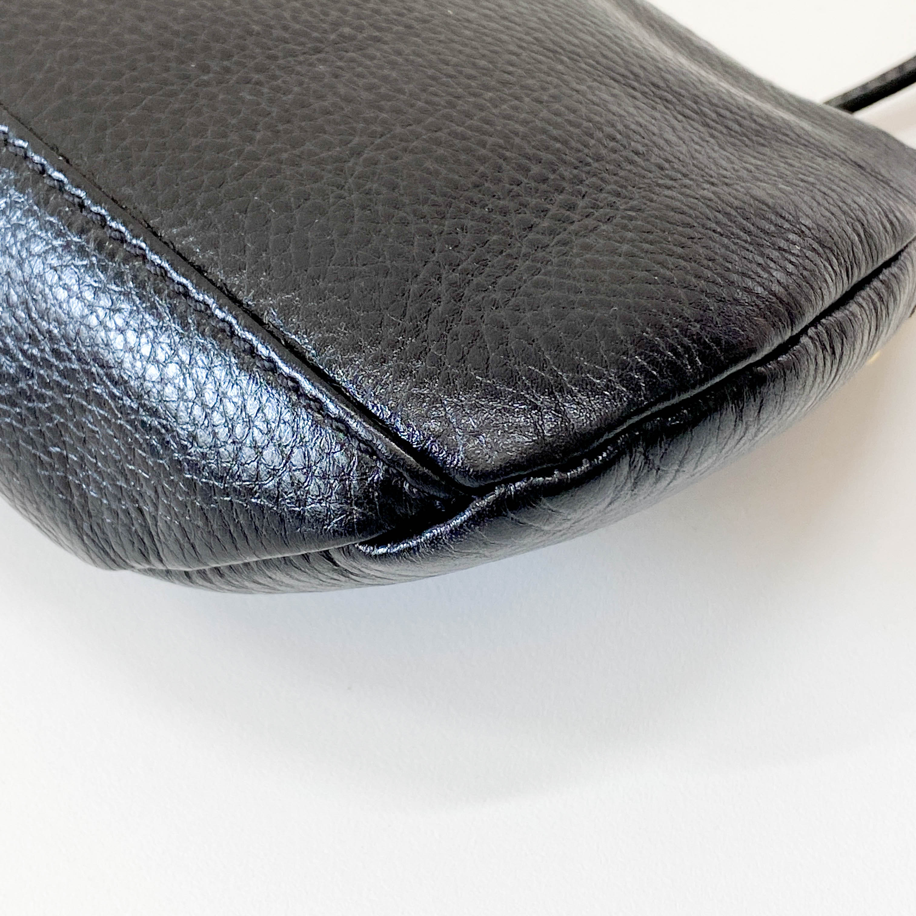 Black Leather Shoulder Bag