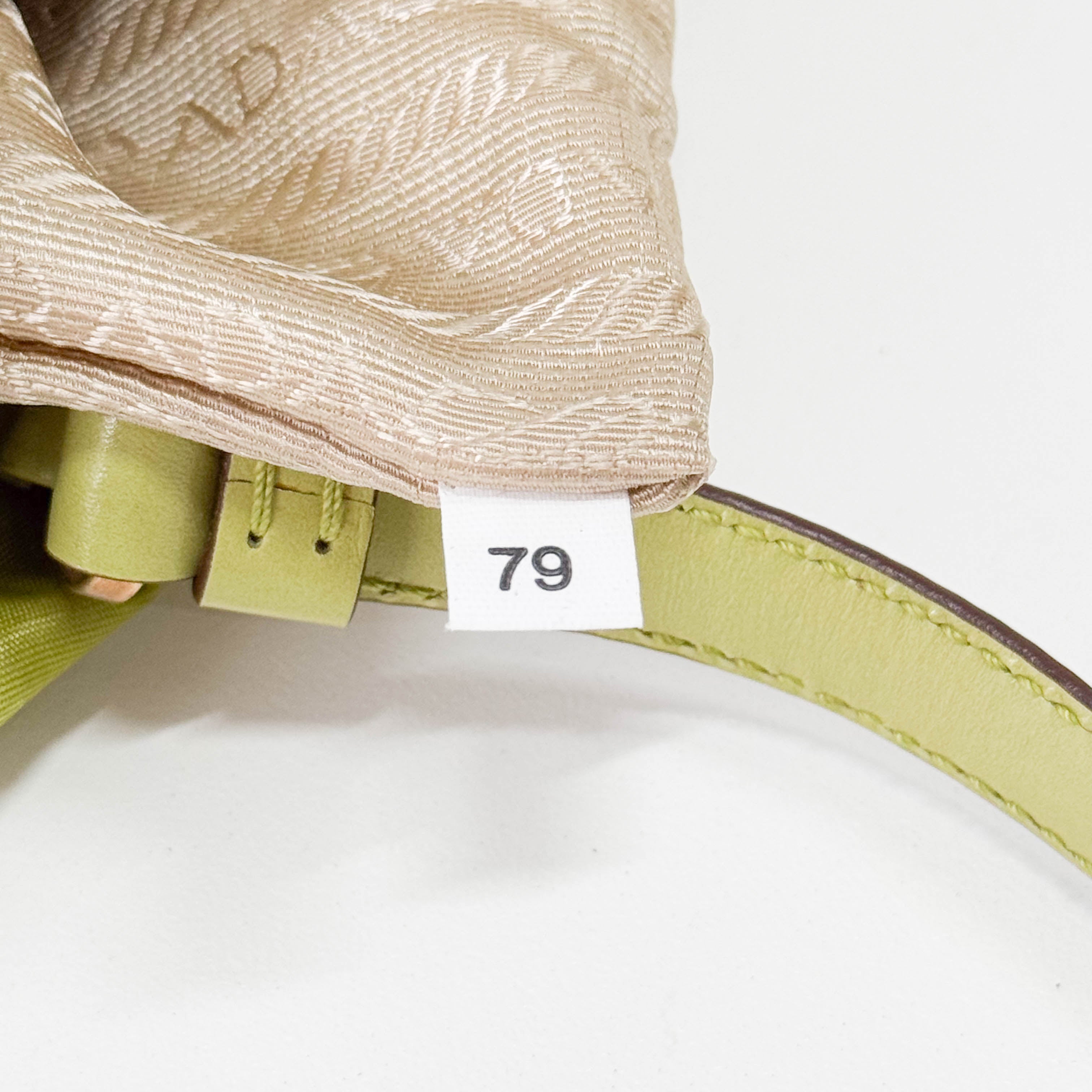 Green Nylon Shoulder Bag