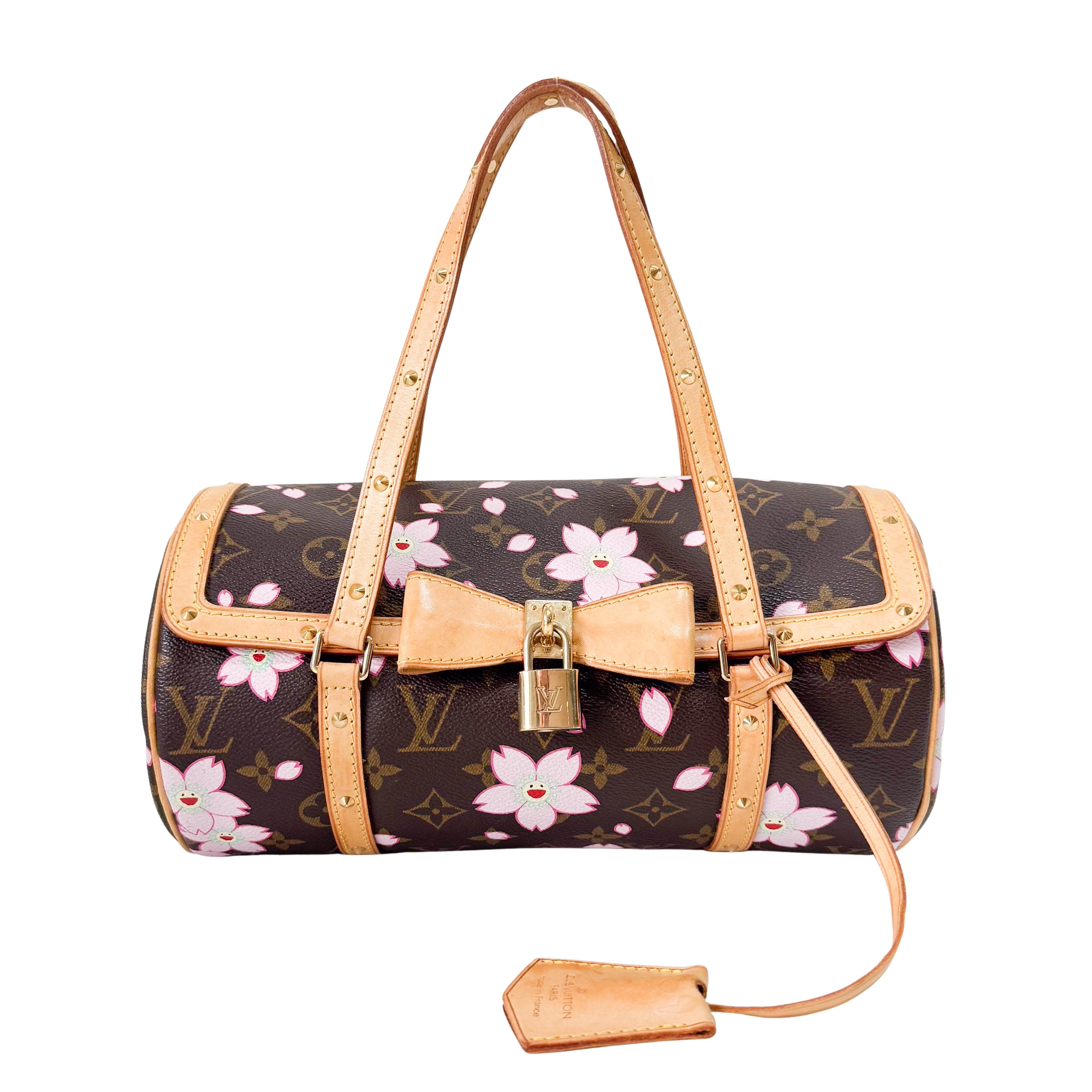 LV x TM Monogram Sakura Papillon Bag