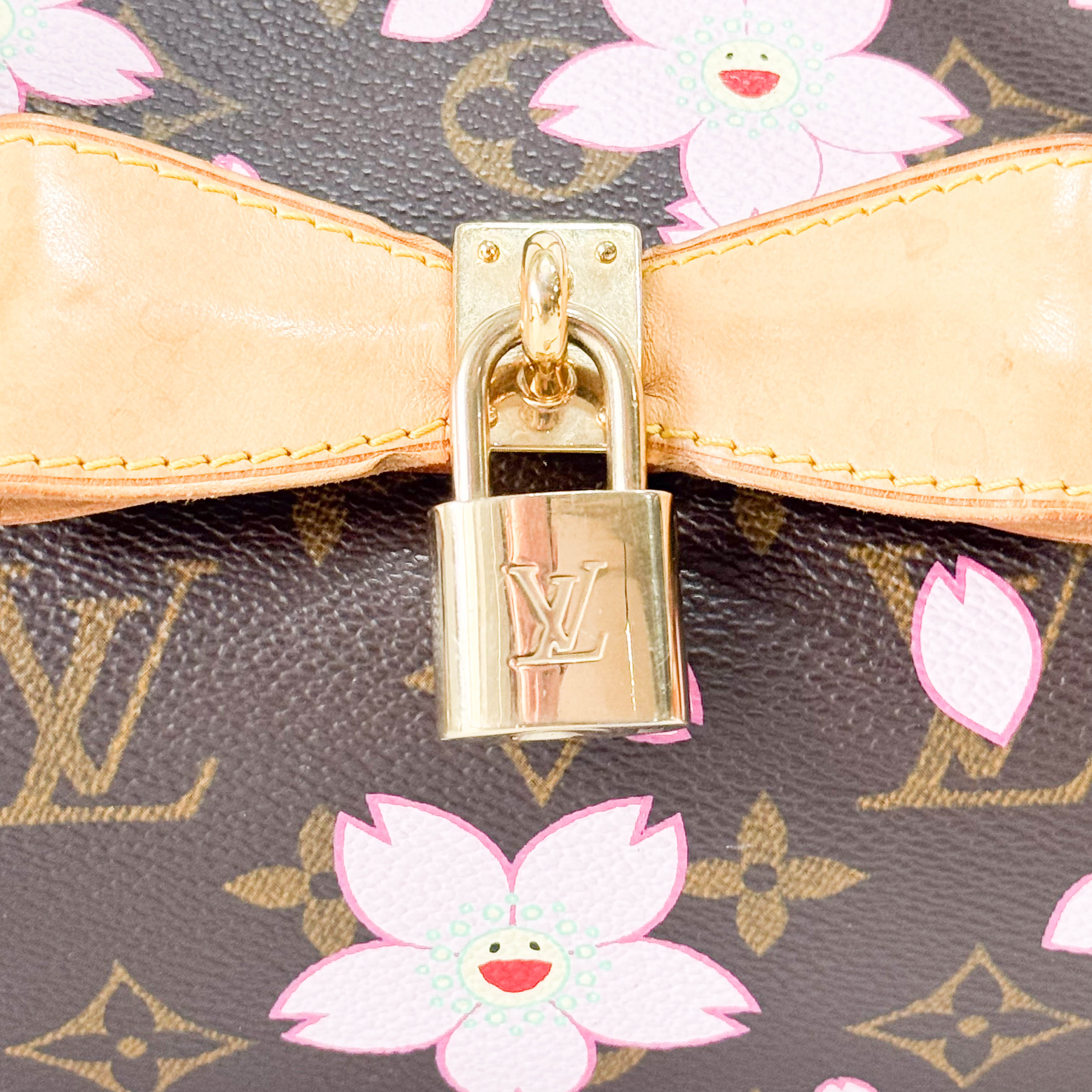 LV x TM Monogram Sakura Papillon Bag