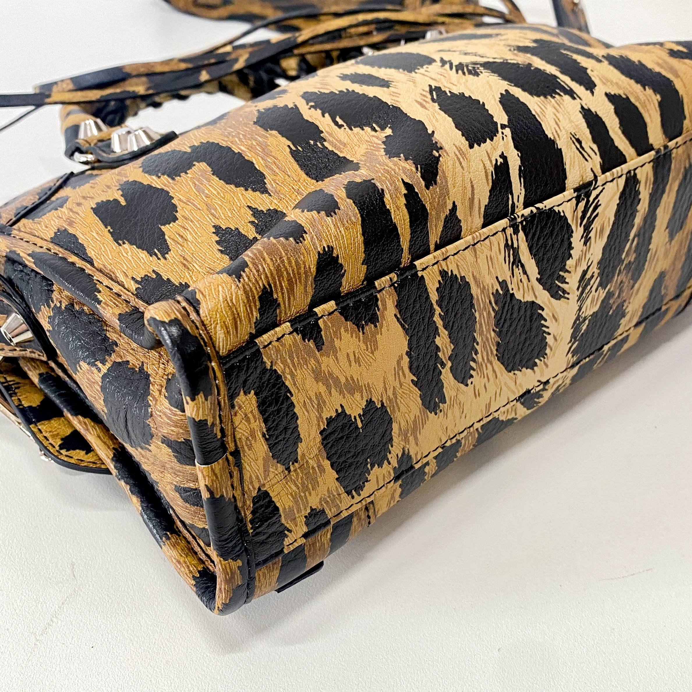 Mini Le City Animal Print Leather Bag