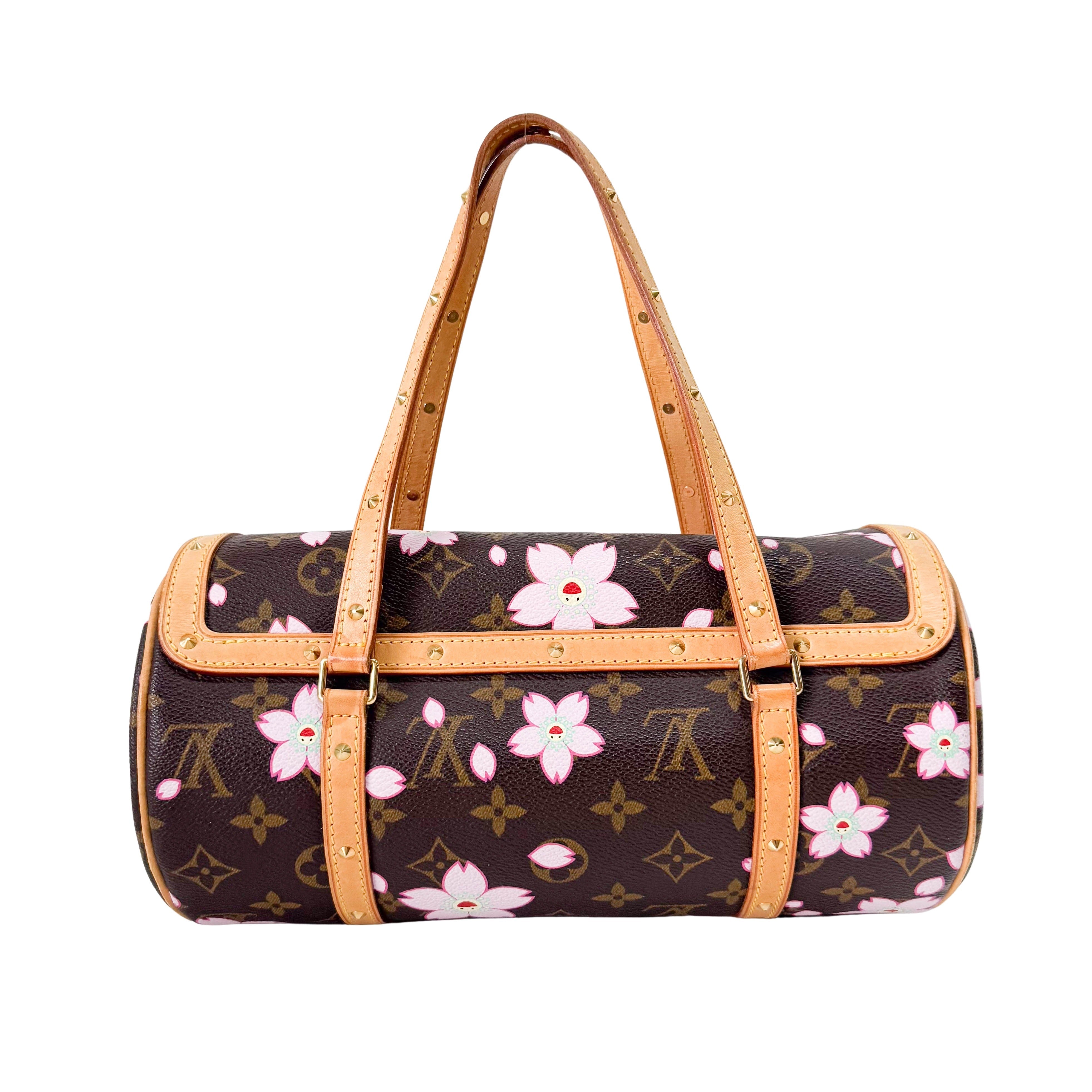 LV x TM Monogram Sakura Papillon Bag
