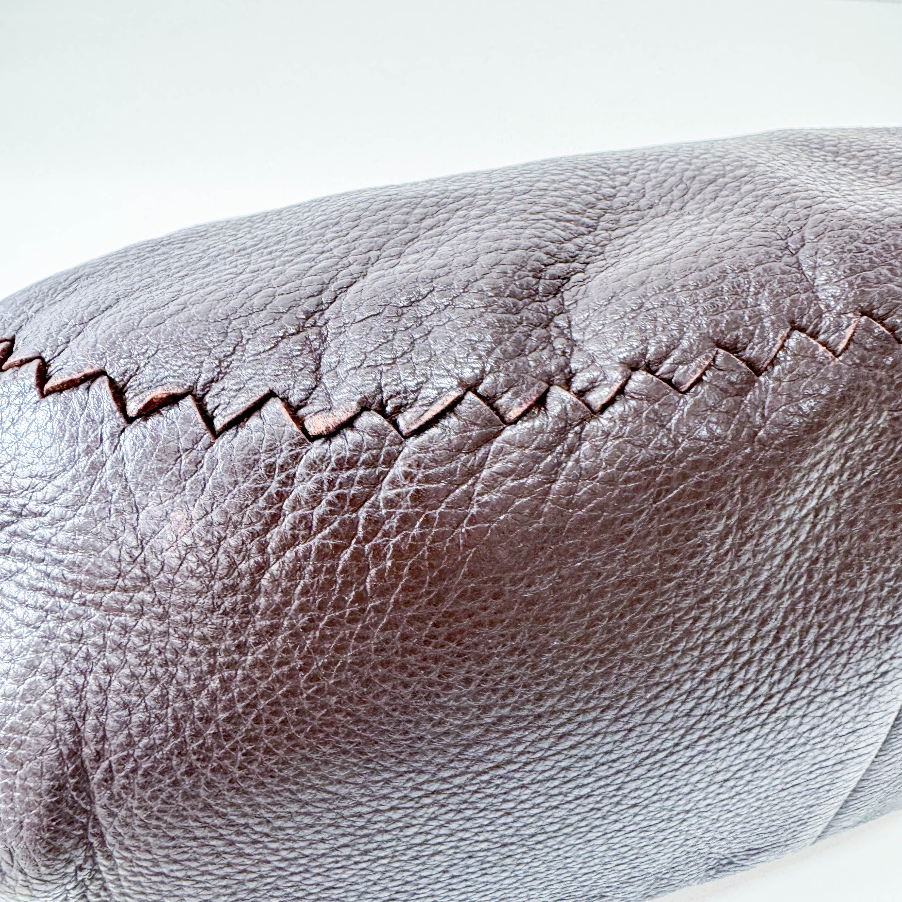 Intrecciato Brown Leather Shoulder Bag