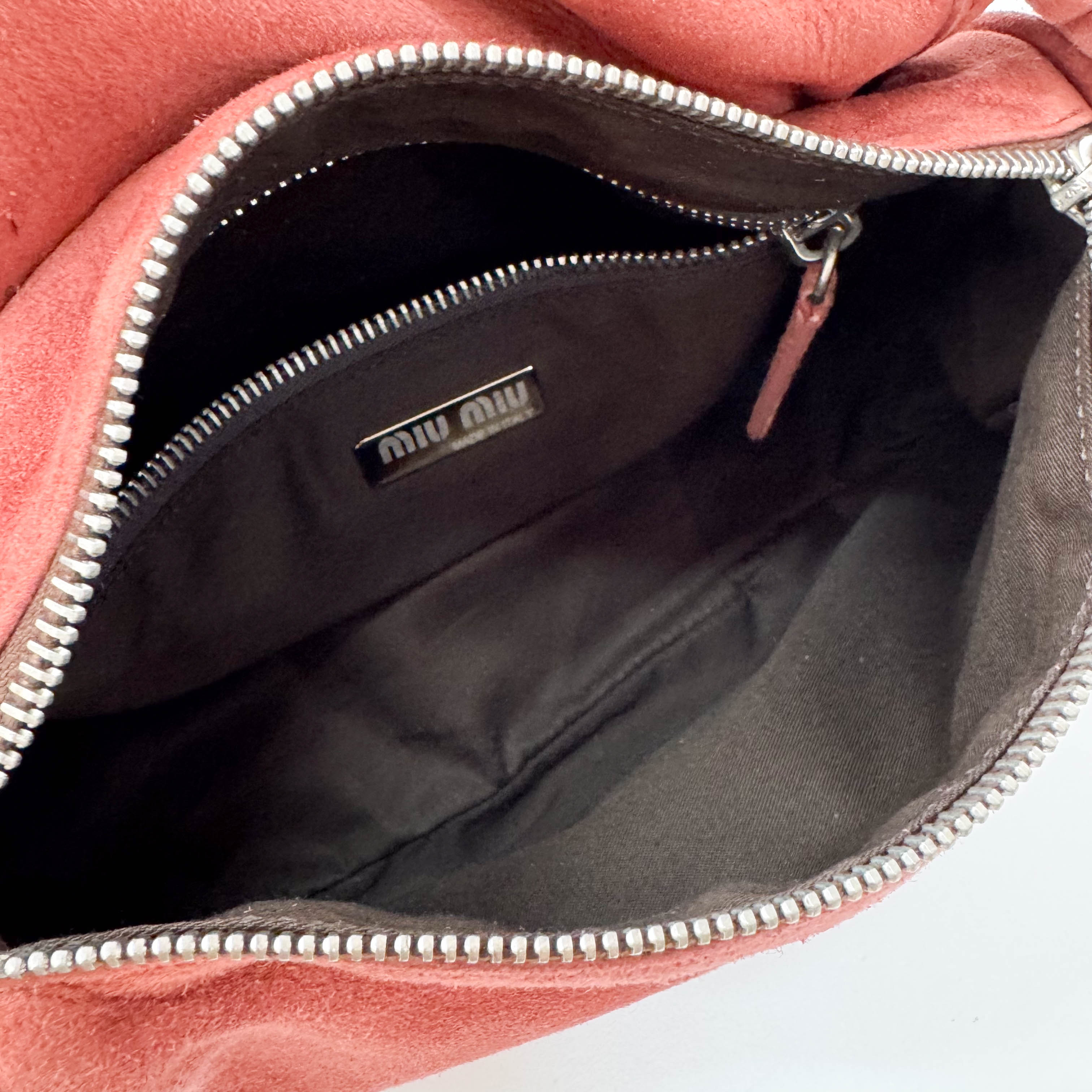 Archive Pink Suede Shoulder Bag