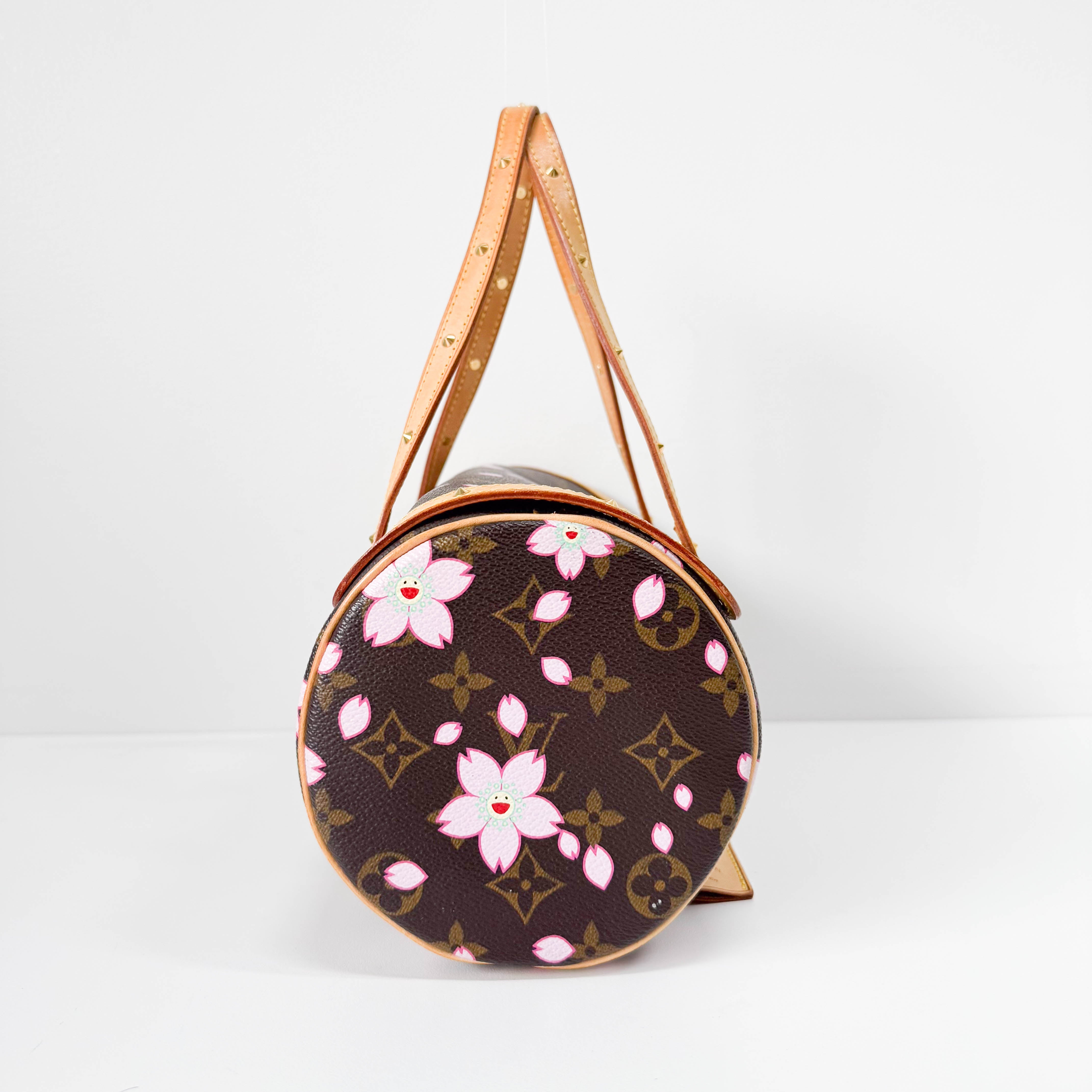 LV x TM Monogram Sakura Papillon Bag