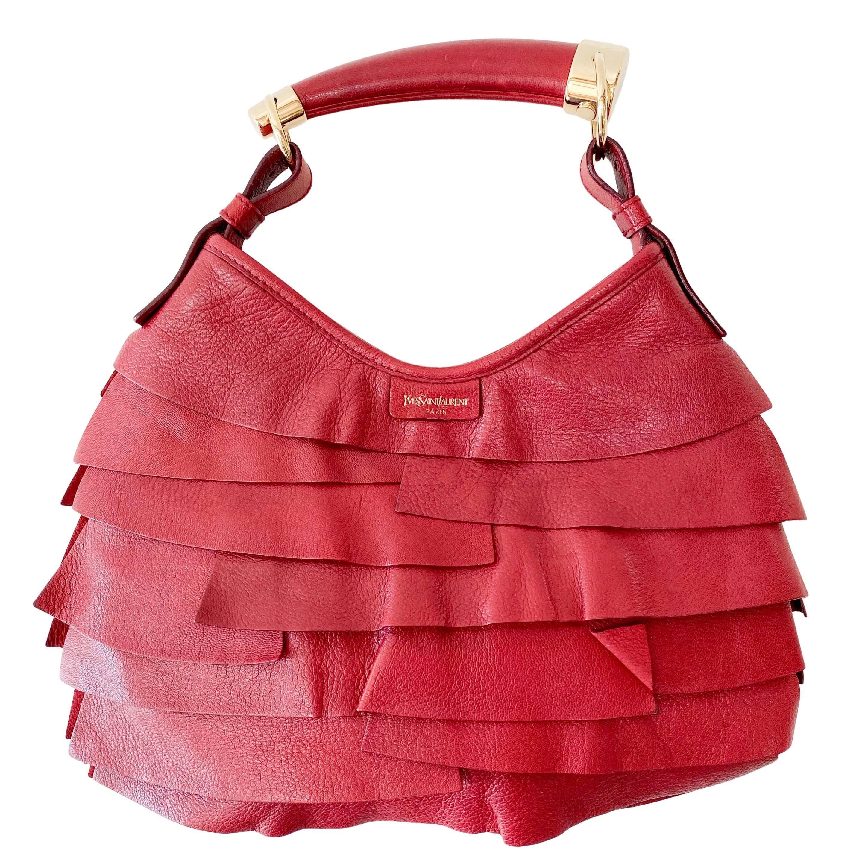 Mombasa Saint-Tropez Red Leather Hand Bag