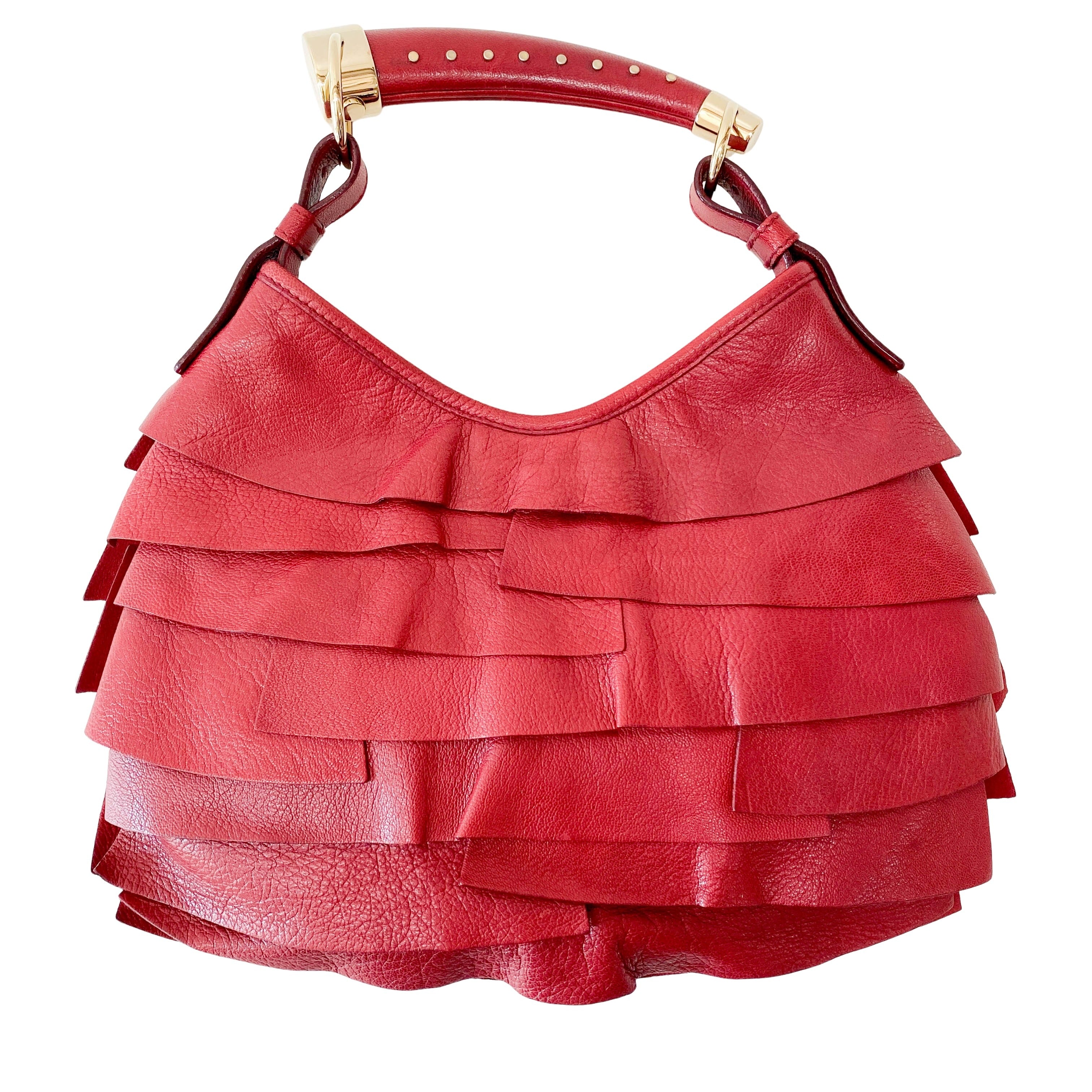 Mombasa Saint-Tropez Red Leather Hand Bag