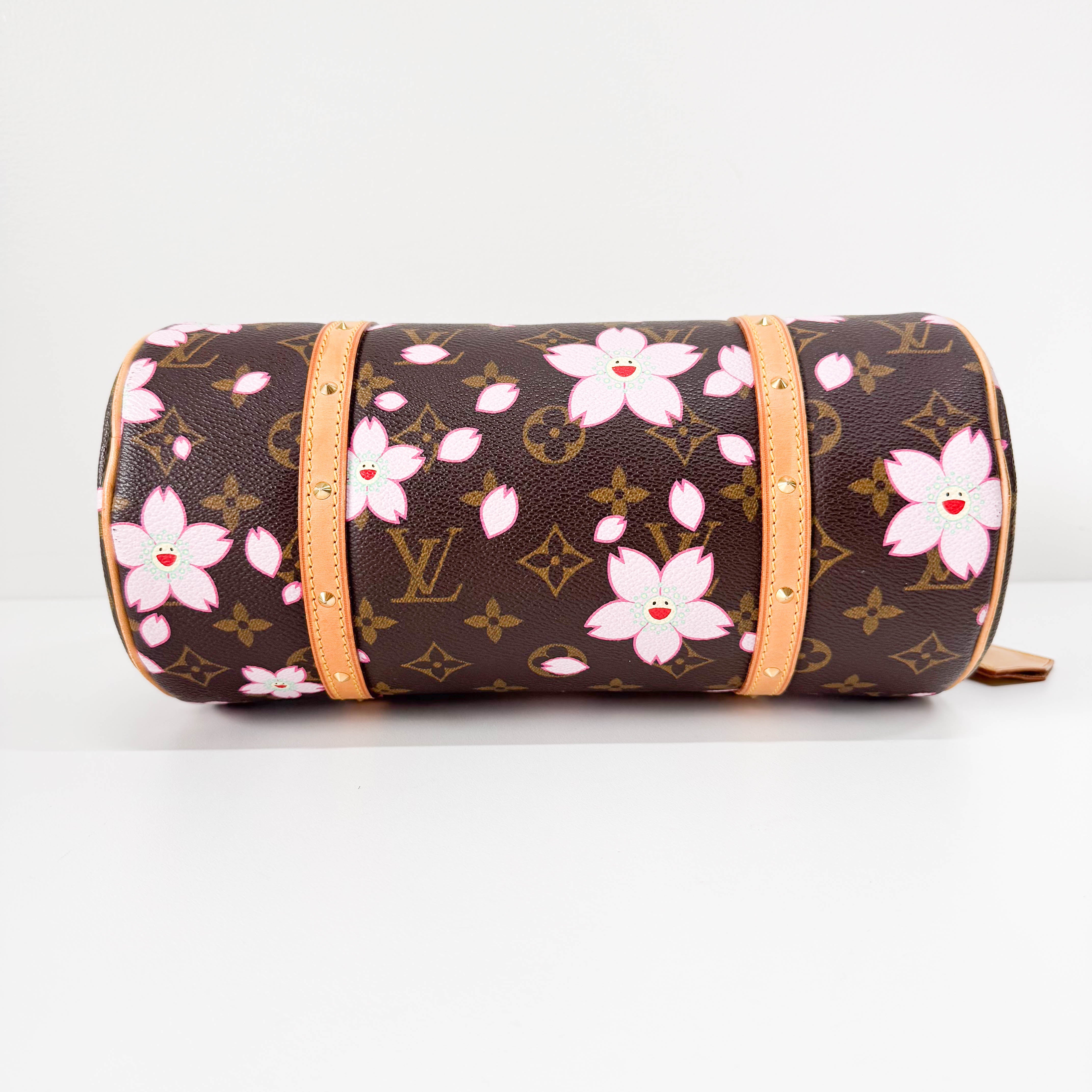 LV x TM Monogram Sakura Papillon Bag