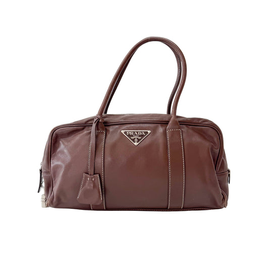Archive Brown Leather Shoulder Bag
