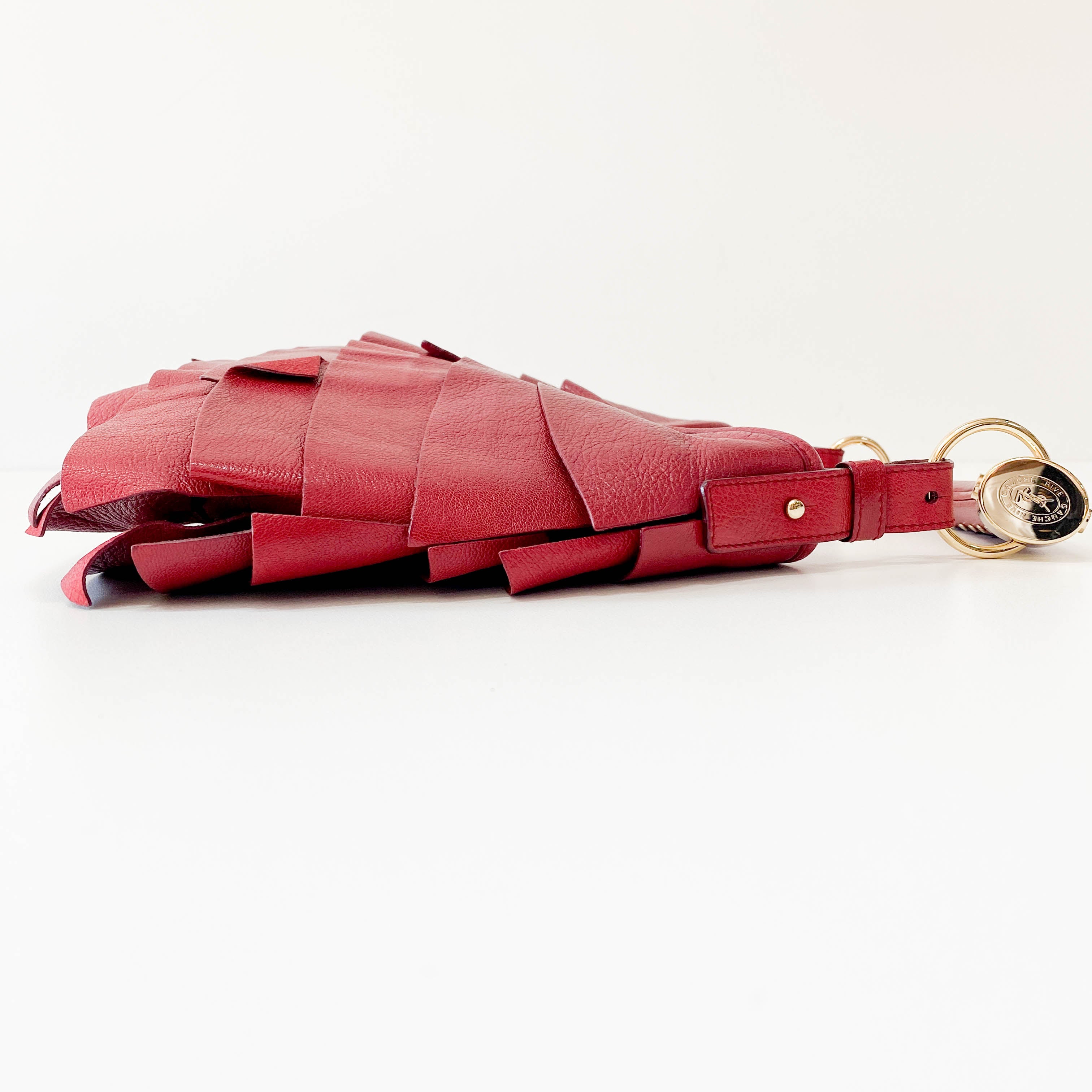 Mombasa Saint-Tropez Red Leather Hand Bag