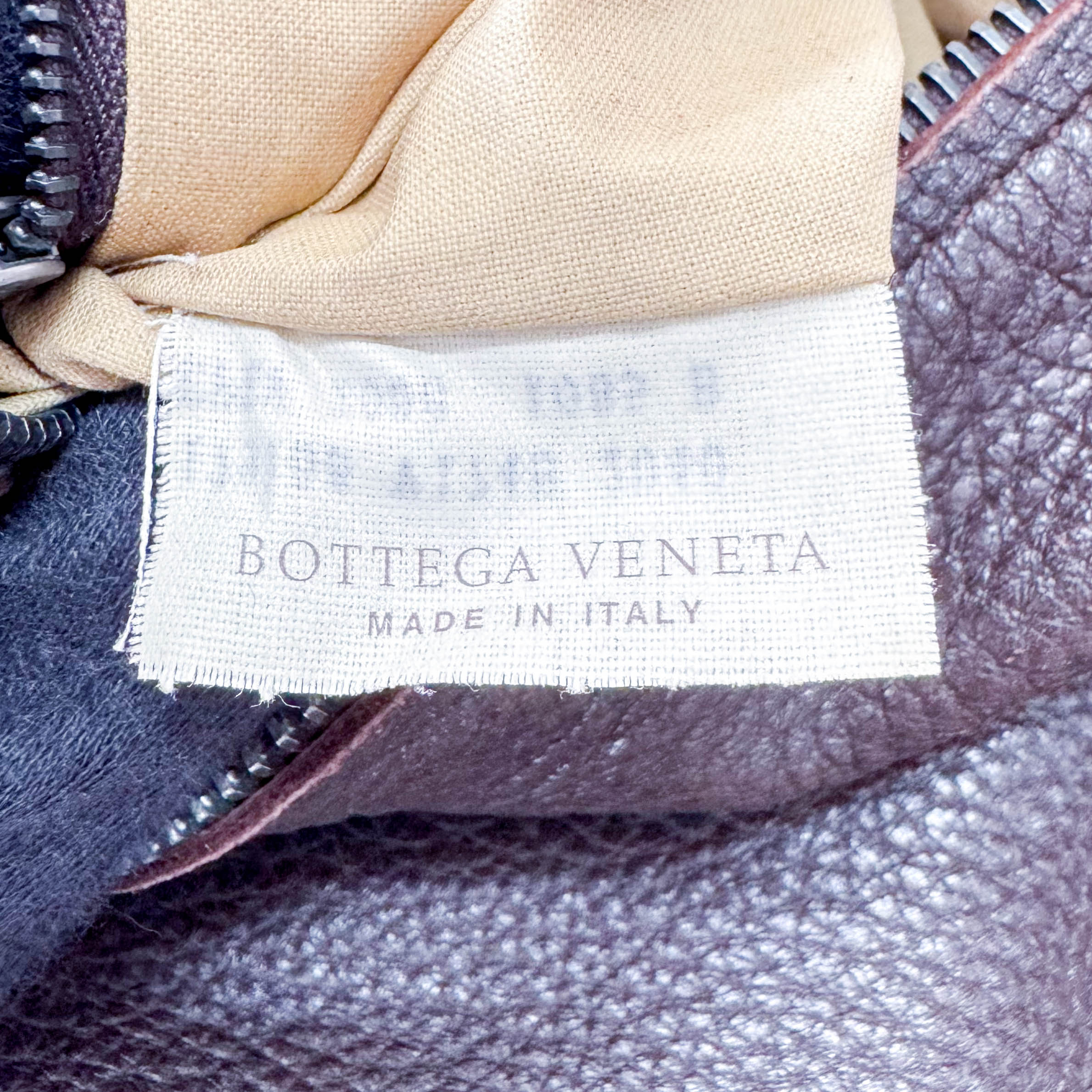 Intrecciato Brown Leather Shoulder Bag