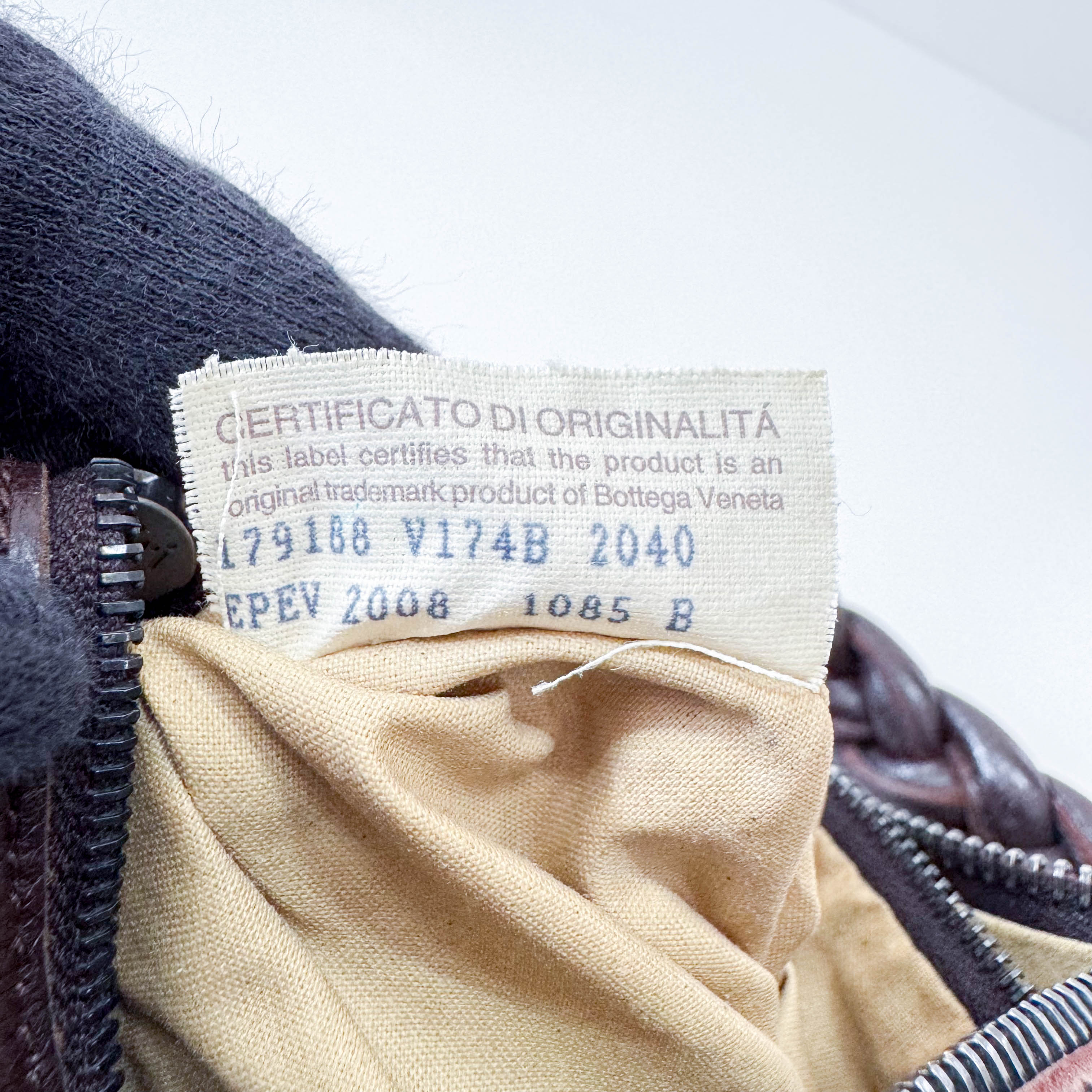 Intrecciato Brown Leather Shoulder Bag