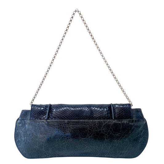 Black Leather Shoulder Bag