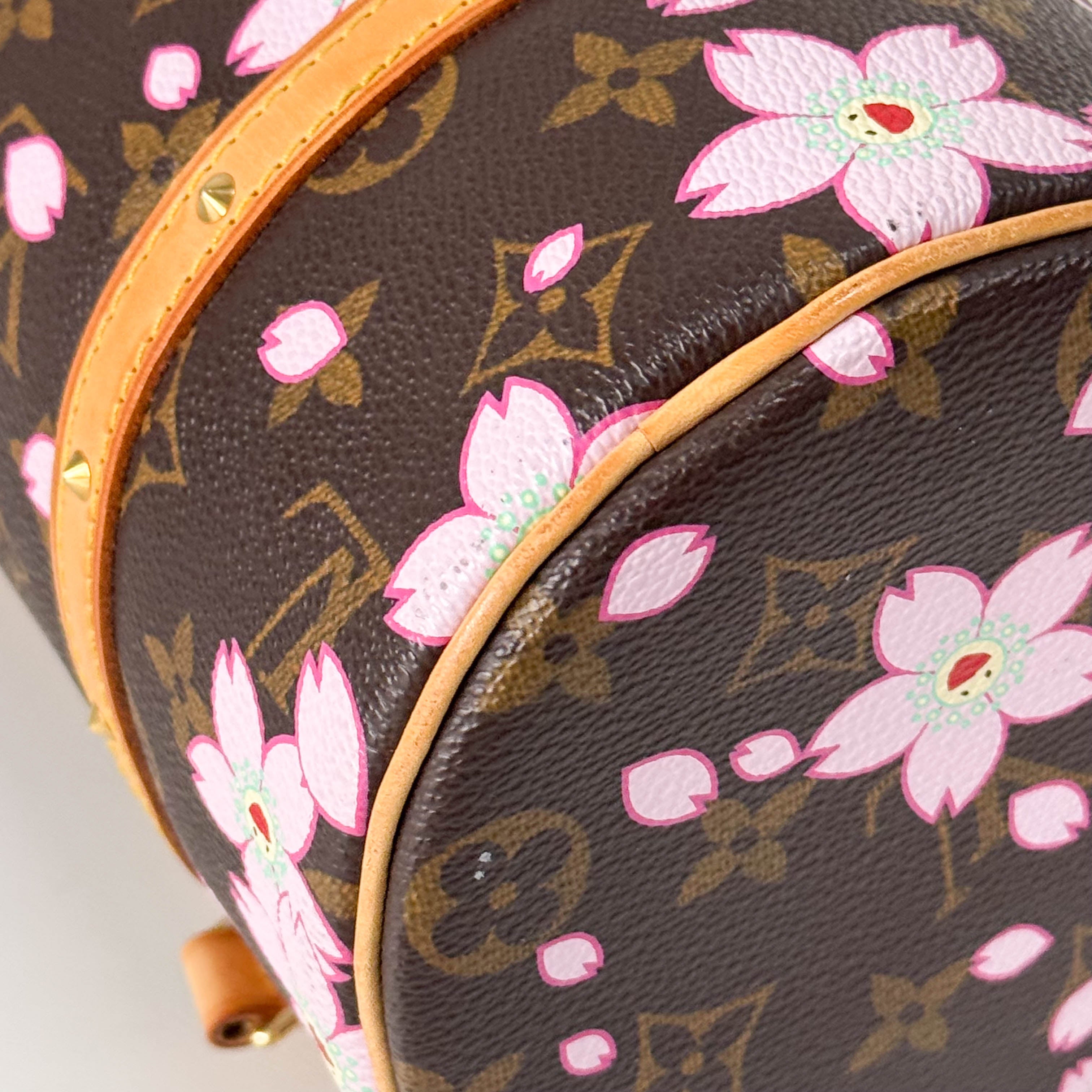 LV x TM Monogram Sakura Papillon Bag