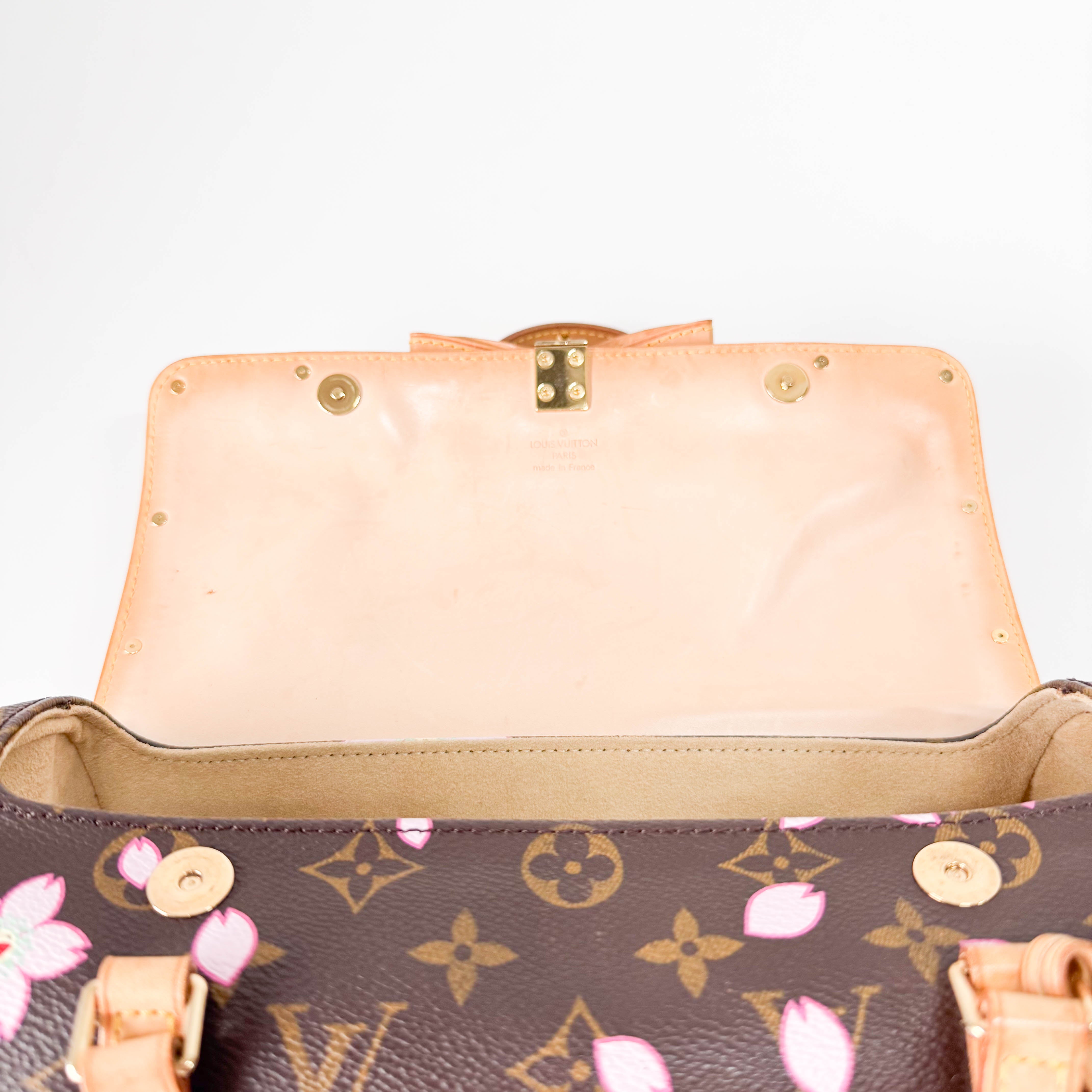 LV x TM Monogram Sakura Papillon Bag