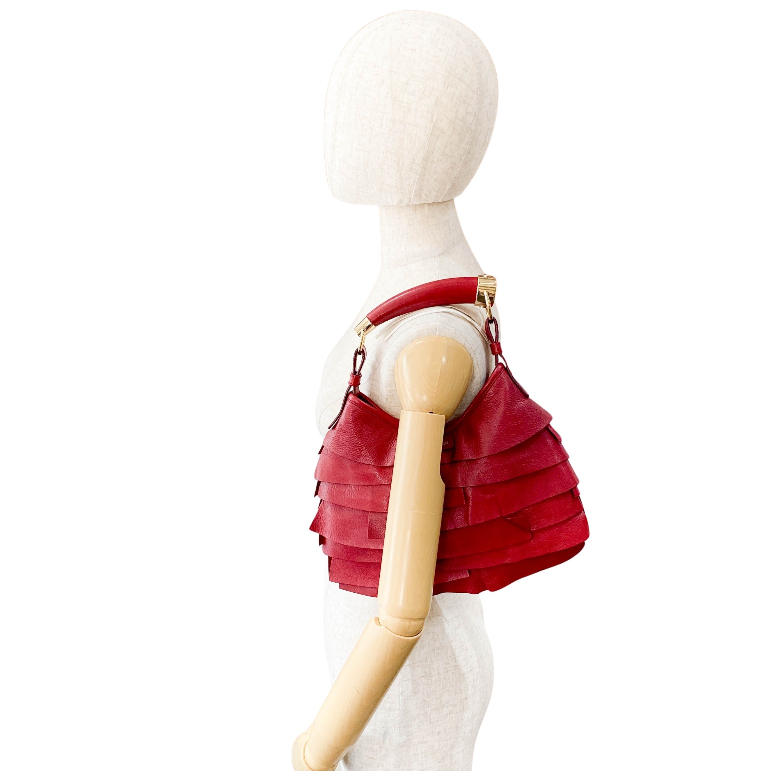 Mombasa Saint-Tropez Red Leather Hand Bag