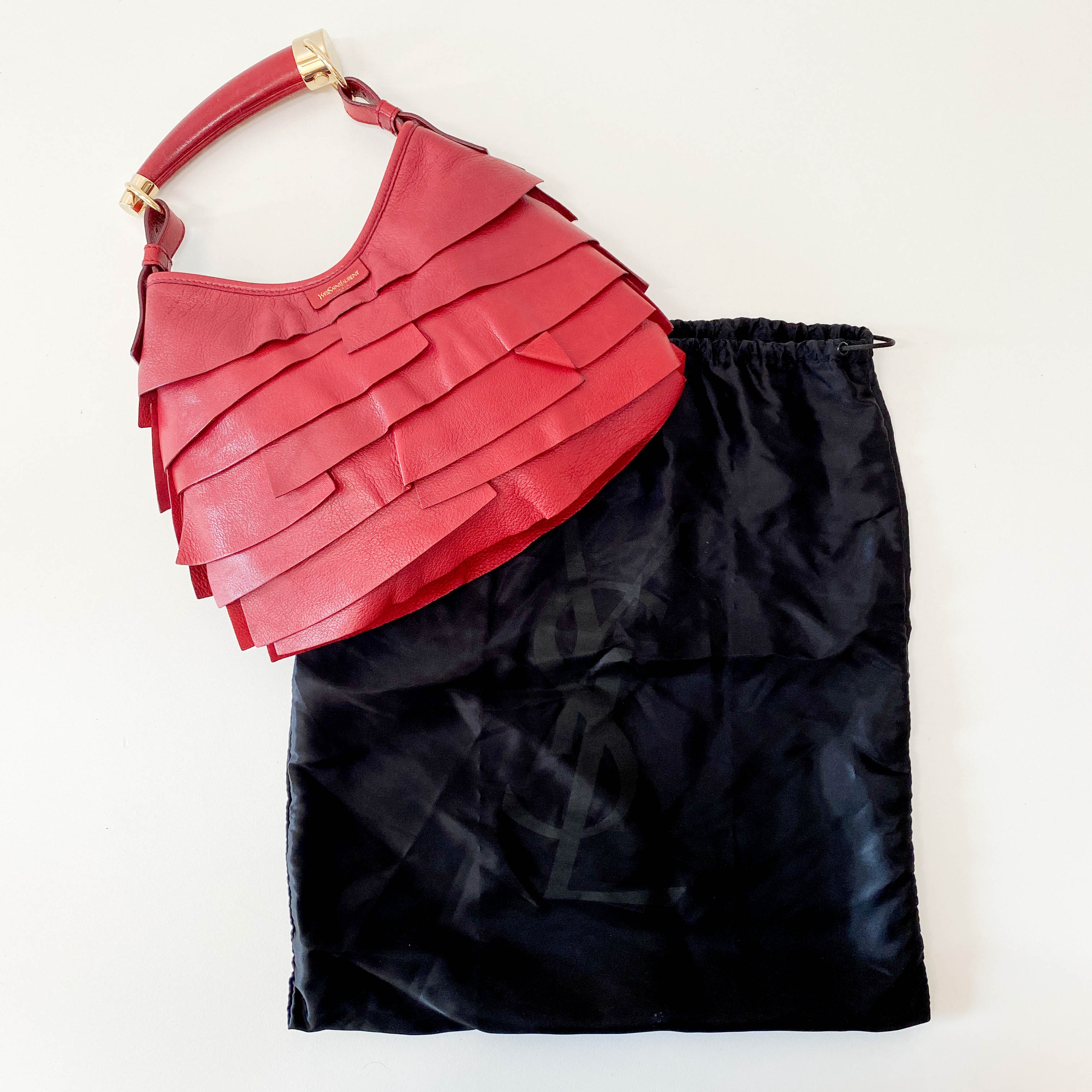 Mombasa Saint-Tropez Red Leather Hand Bag