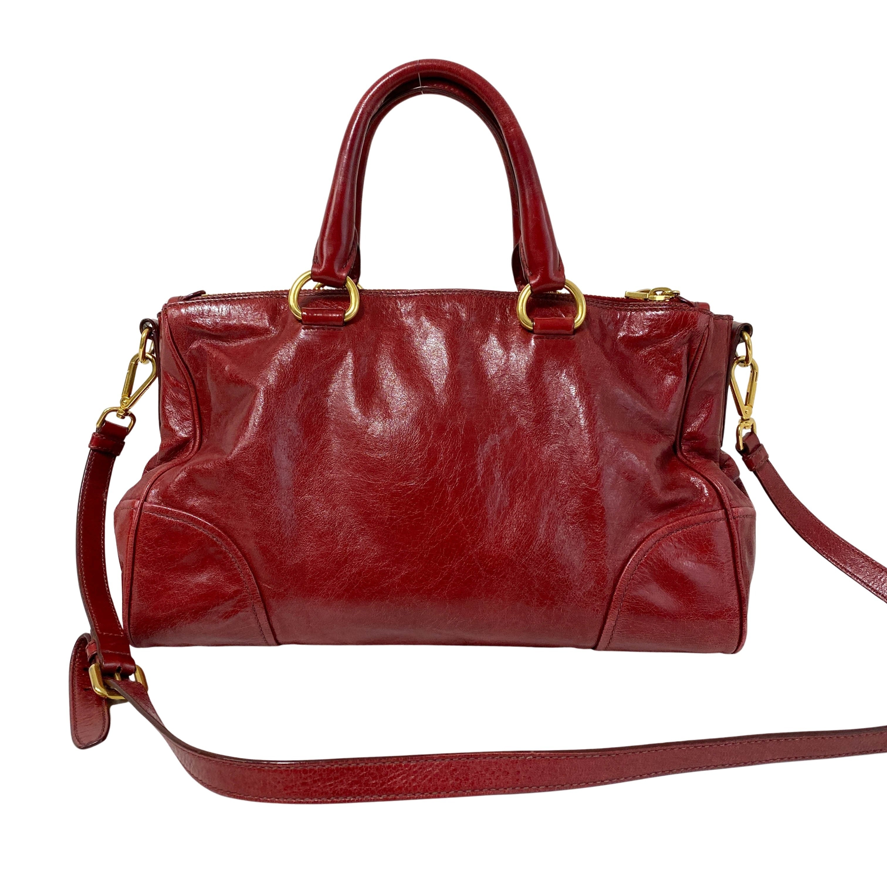 PRADA Vintage Leather Red Handbag – HIVE PRELOVED